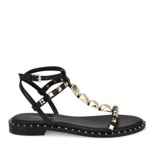 Marcila Studded Ankle Strap Sandals