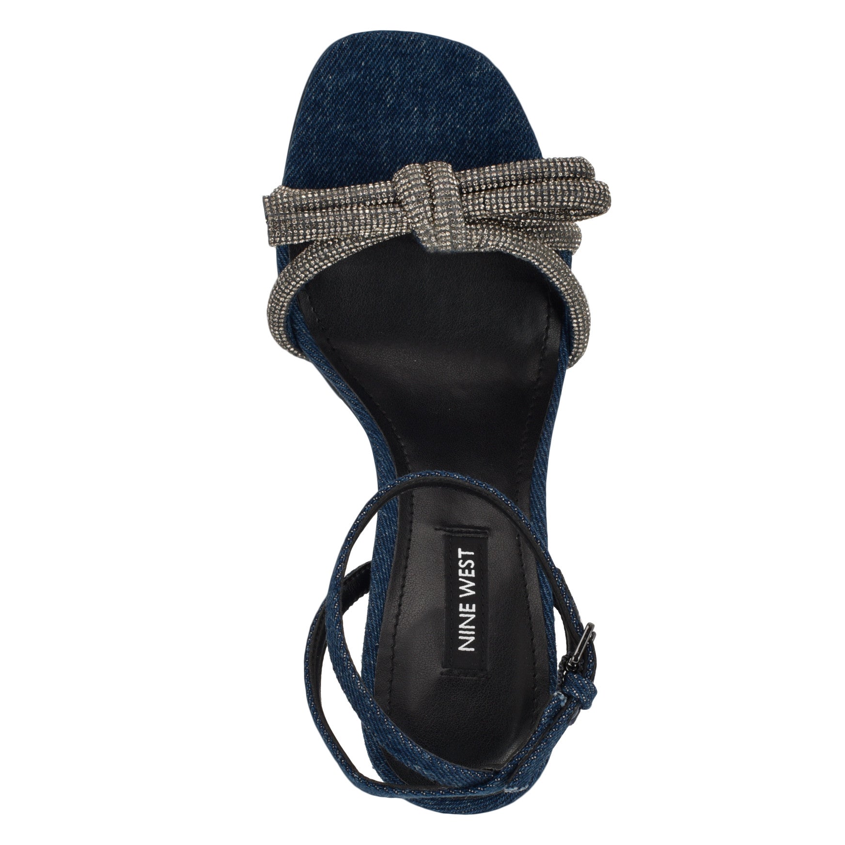 Ivid Rhinestone Bow Sandals - Image 3