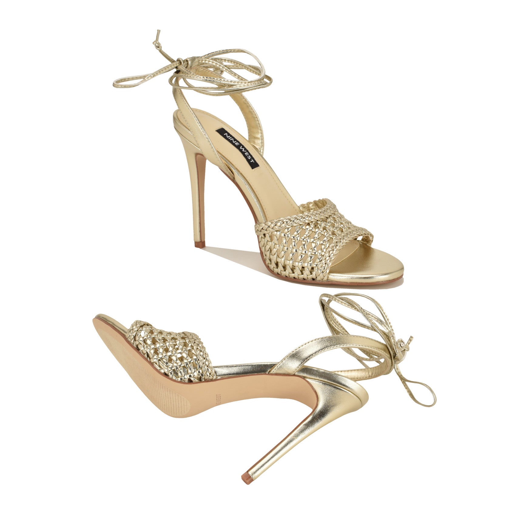 Merta Ankle Wrap Woven Sandals - Image 4