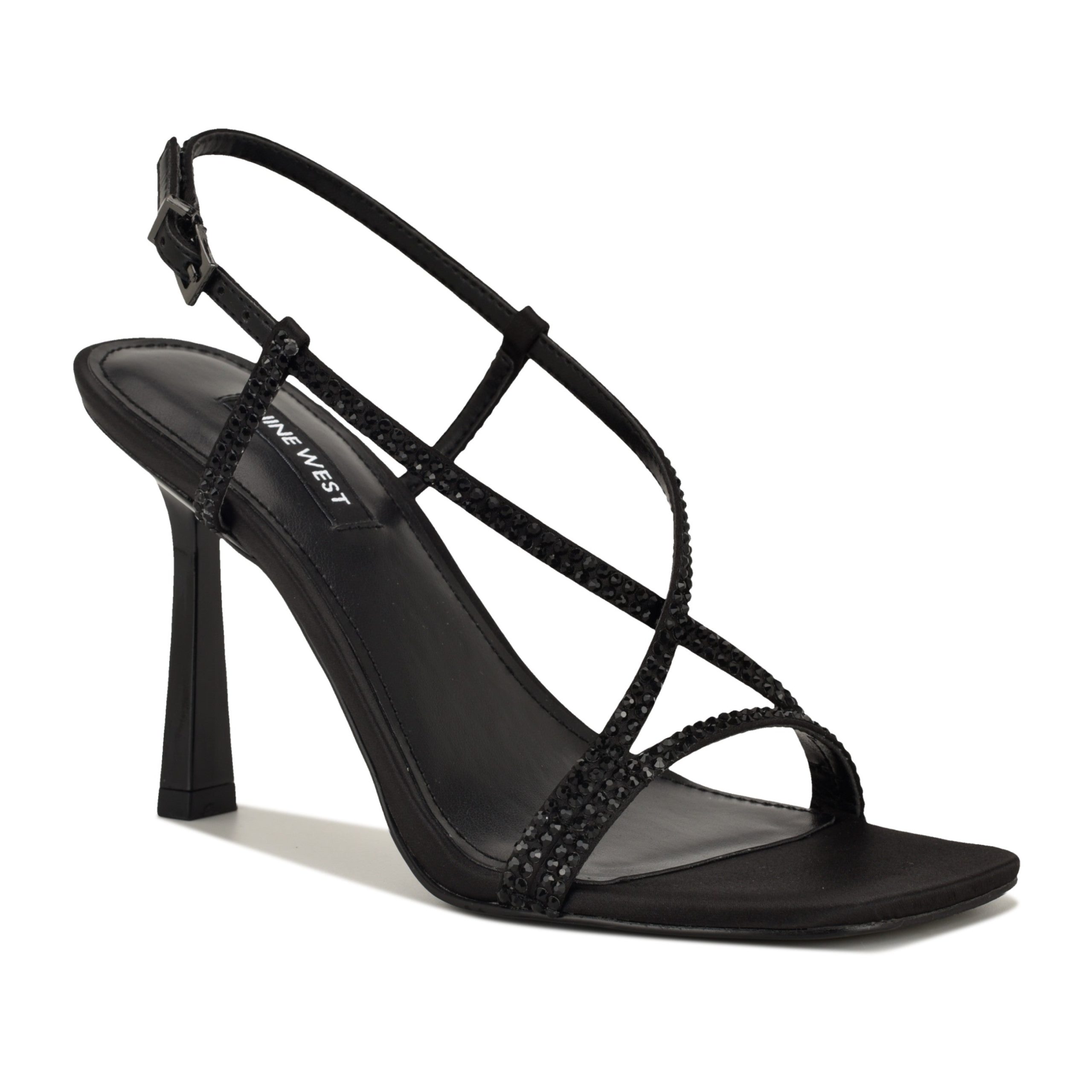 Vallan Strappy Rhinestone Sandals - Image 2