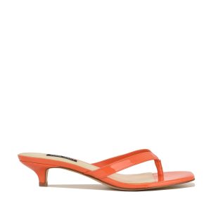 Cassa Thong Kitten Heel Sandals