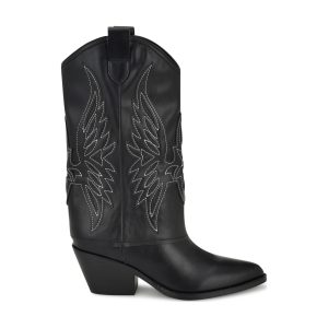 Ringer Detailed Western Boots