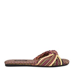 Lalta Knotted Flat Slide Sandals