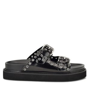 Eleny Buckle Slide Sandals