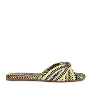 Lalta Knotted Flat Slide Sandals