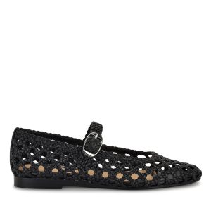 Halie Woven Mary Jane Flats