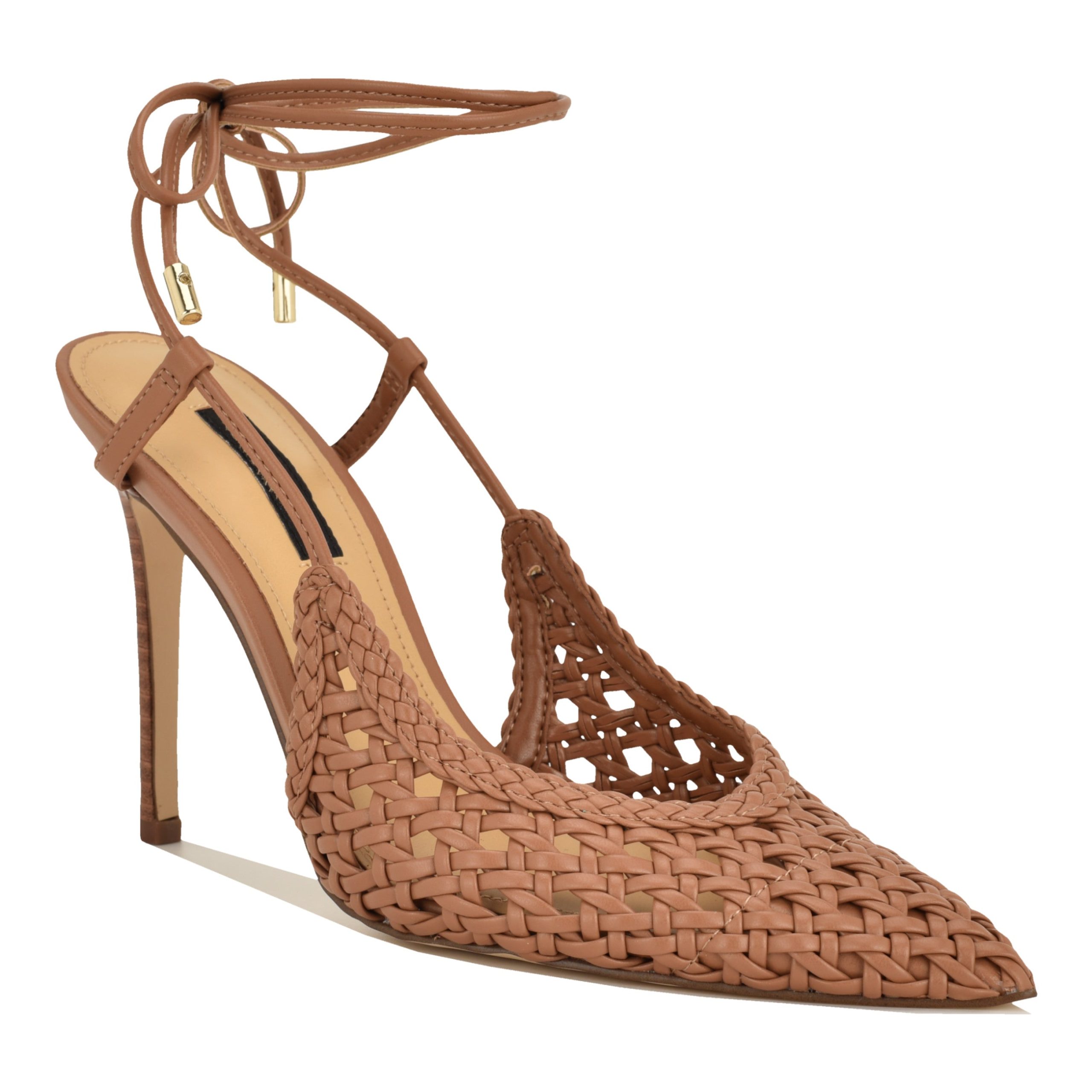 Fessla Woven Ankle Wrap Pumps - Image 2