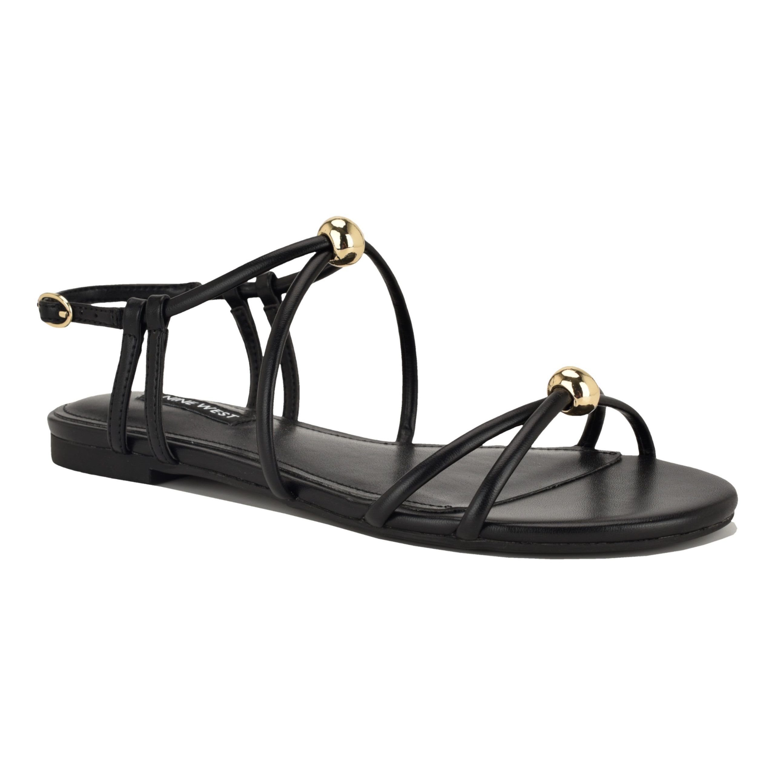 Mariss Strappy Flat Sandals - Image 2
