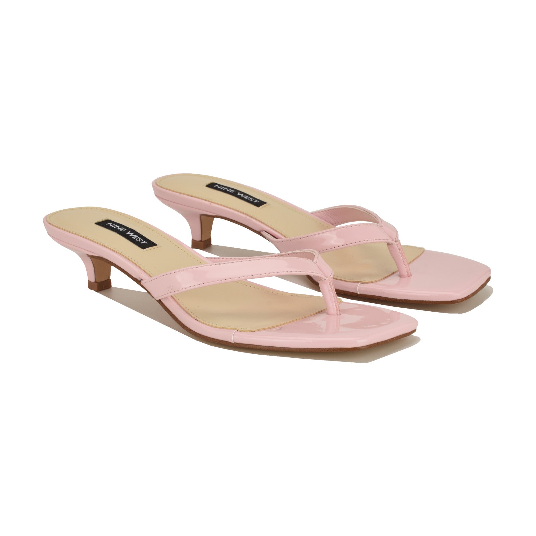 Cassa Thong Kitten Heel Sandals - Image 2