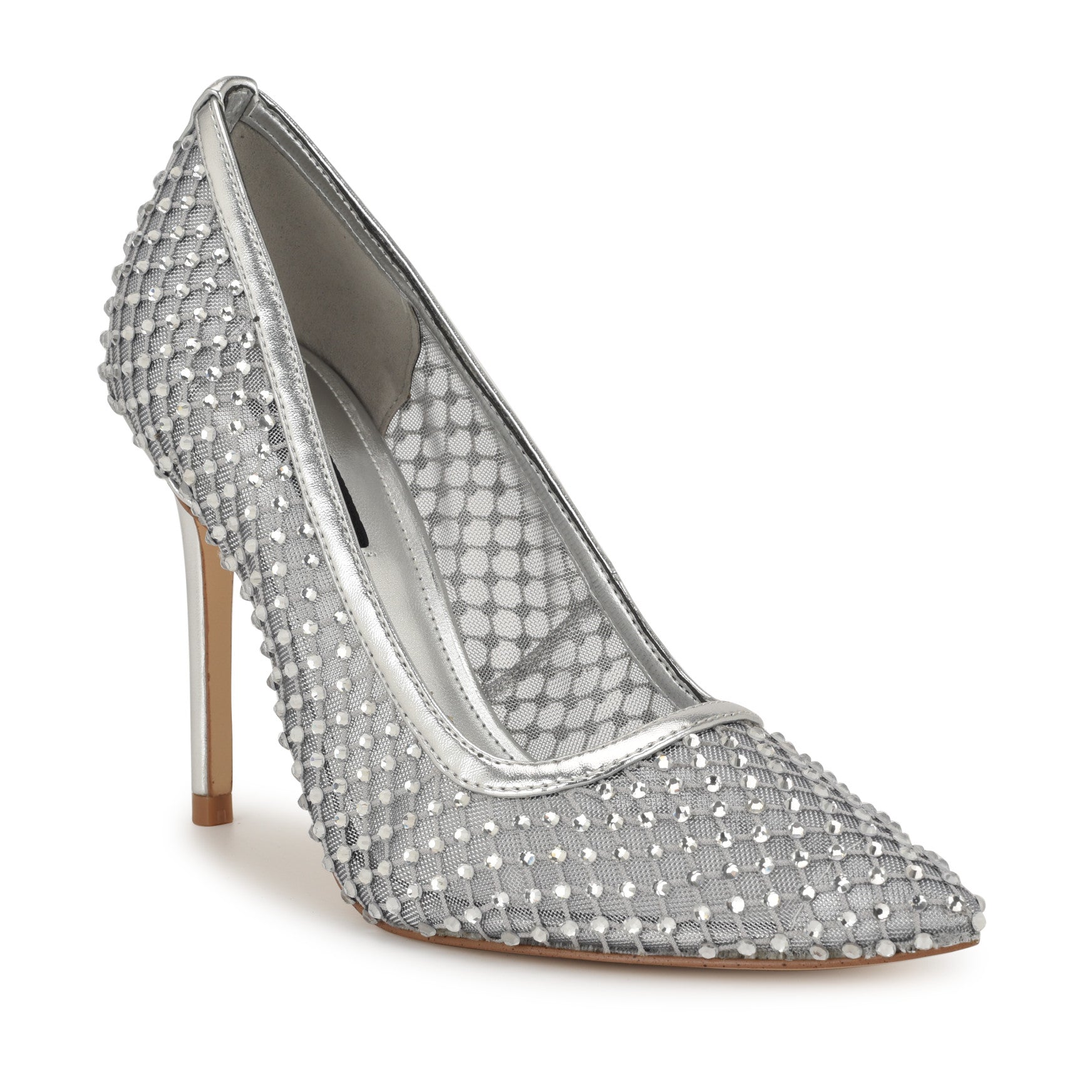 Freshe Rhinestone Mesh Pumps - Image 2