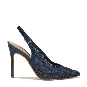 Fantels Woven Slingback Pumps