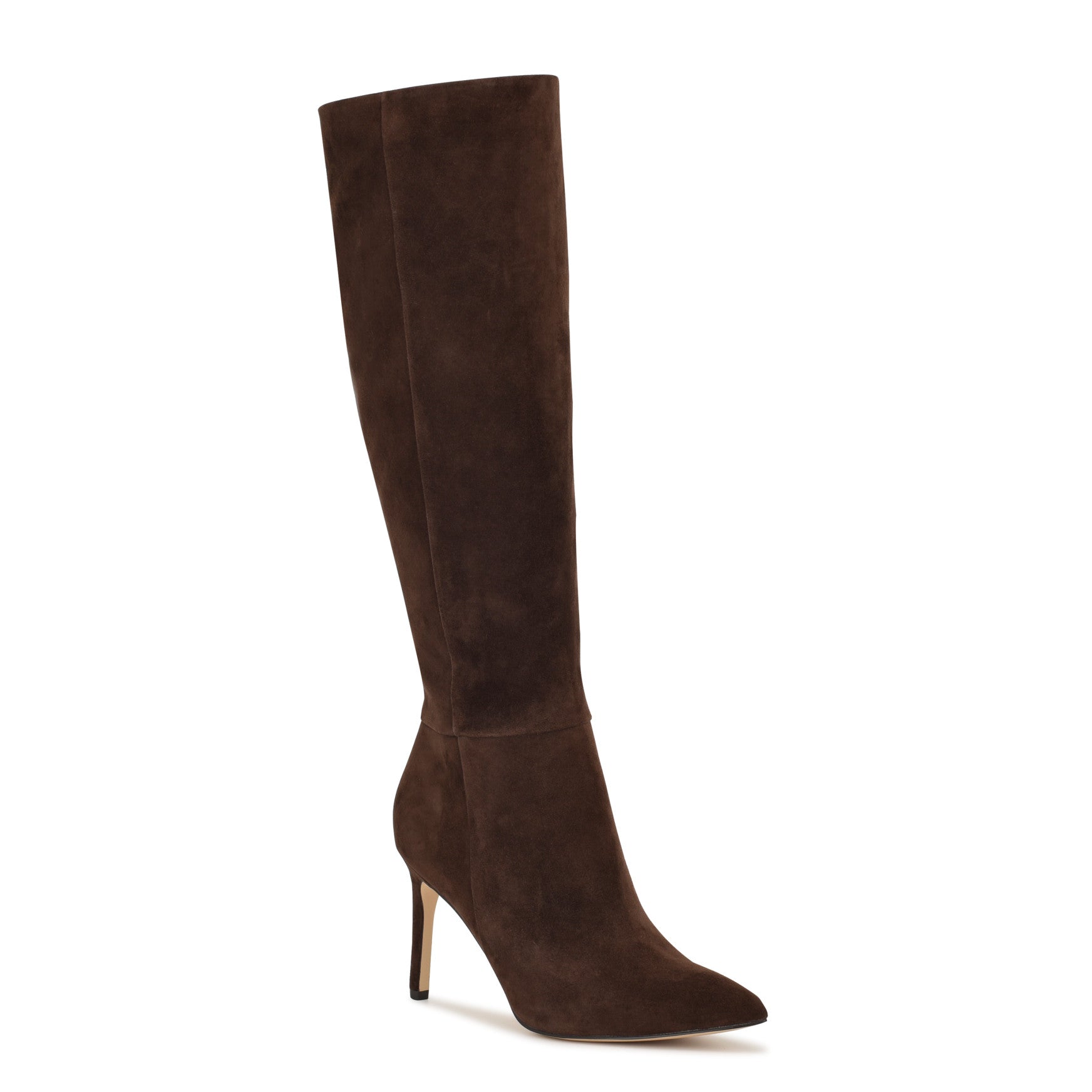 Richy Wide Calf Heeled Boots - Image 2