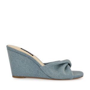 Nikhil Twist Wedge Sandals