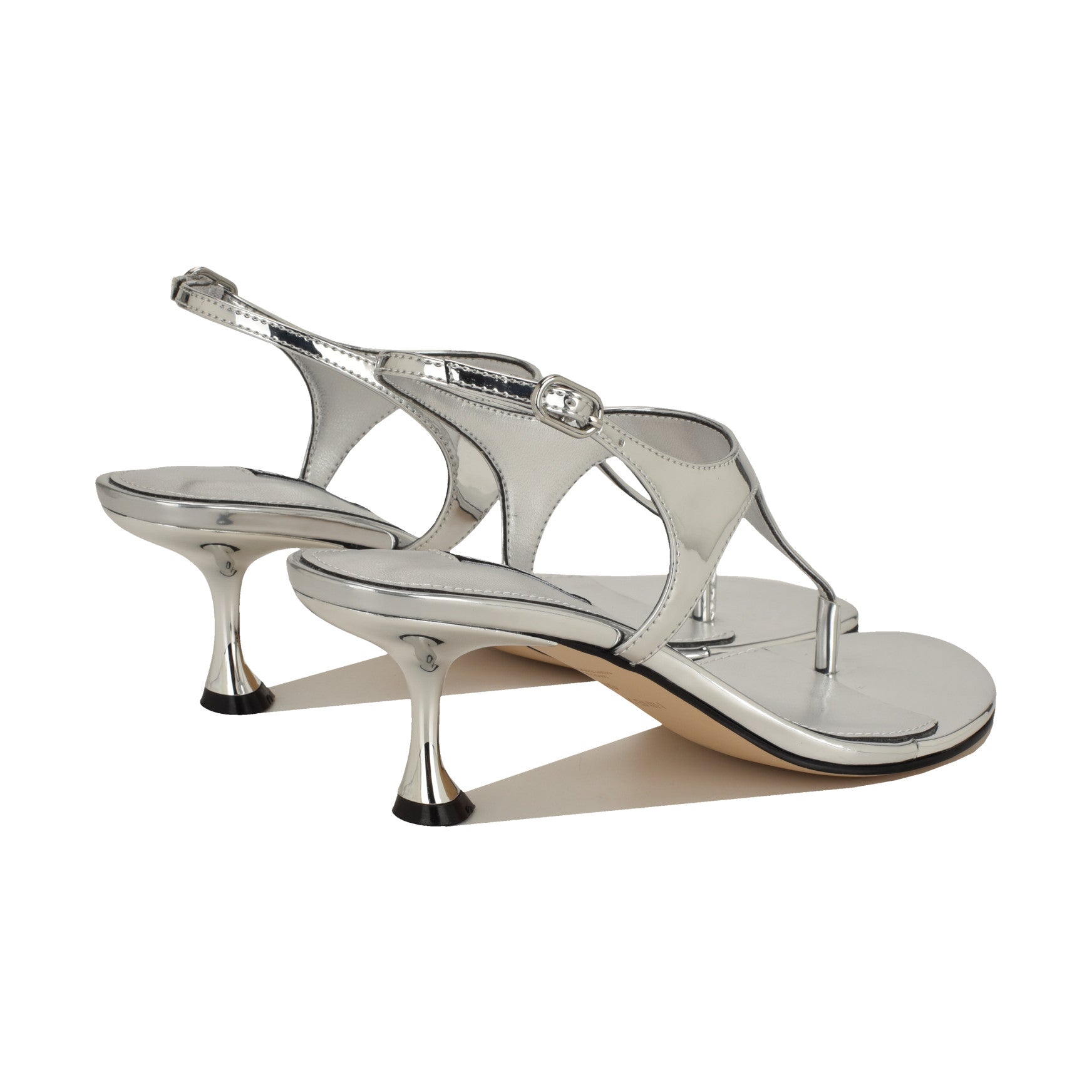 Noir Heeled Thong Sandals - Image 3