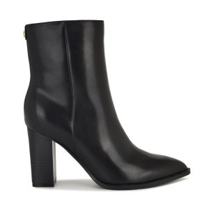 Tessay 9x9 Block Heel Leather Booties