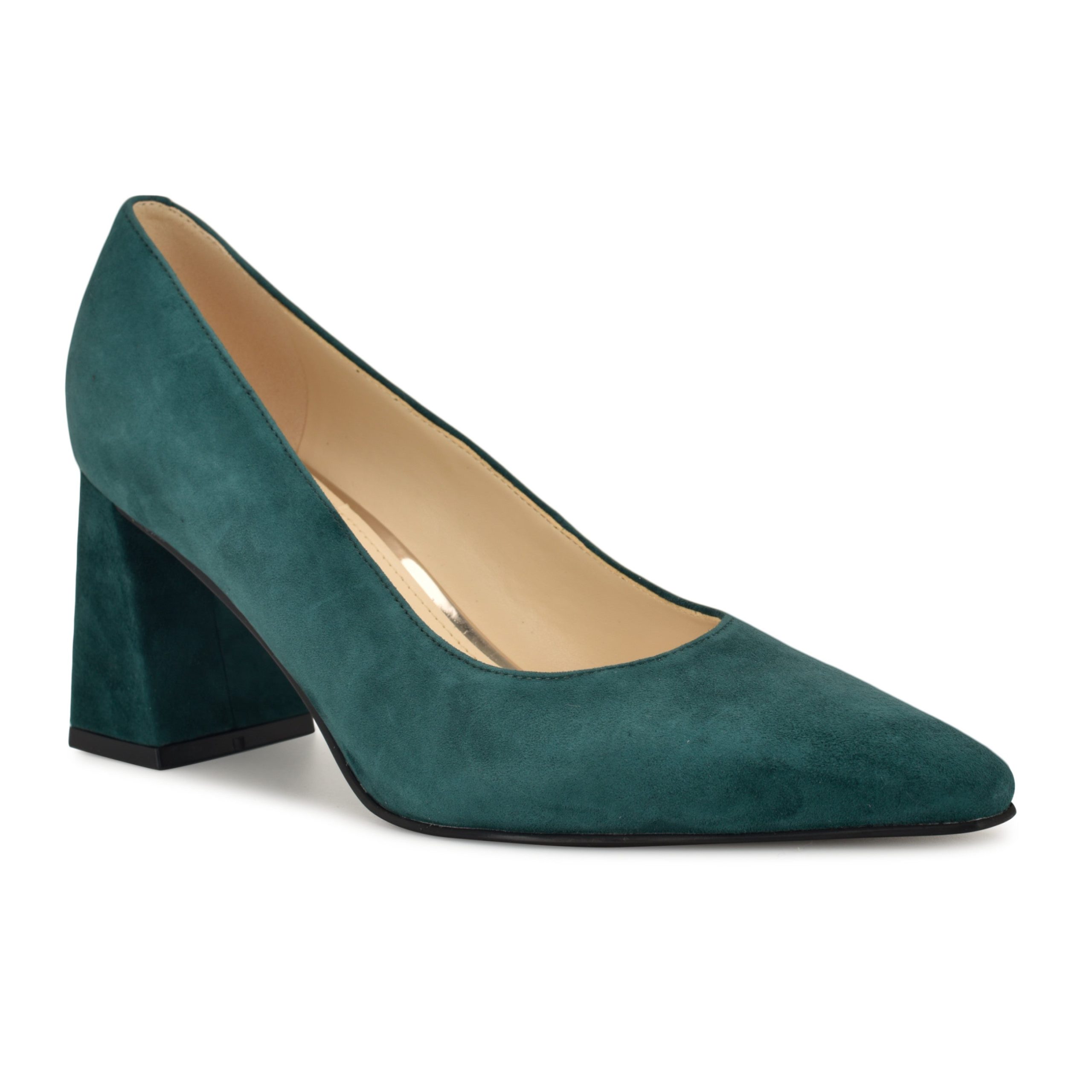 Monda Leather Block Heel Pumps - Image 2