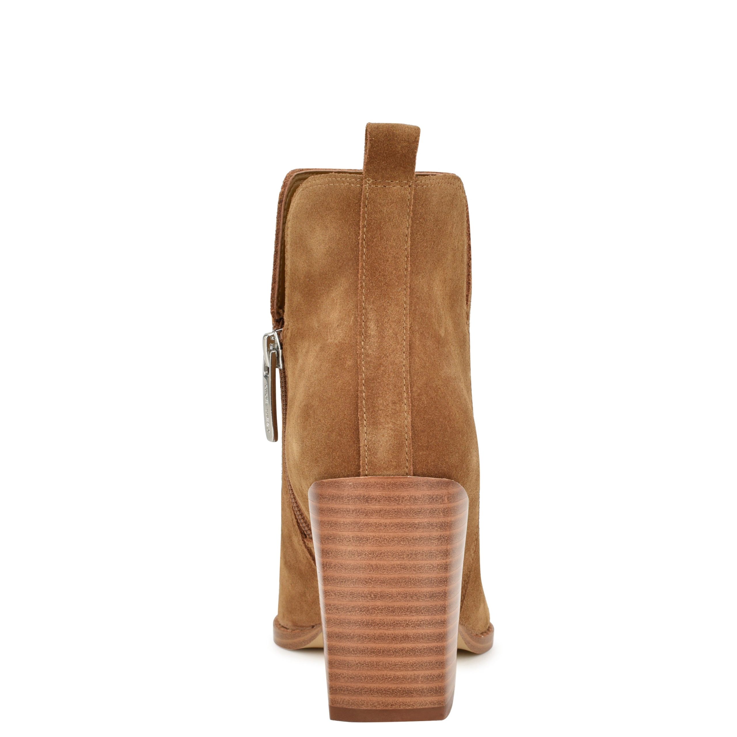 Birds Block Heel Leather Booties - Image 4