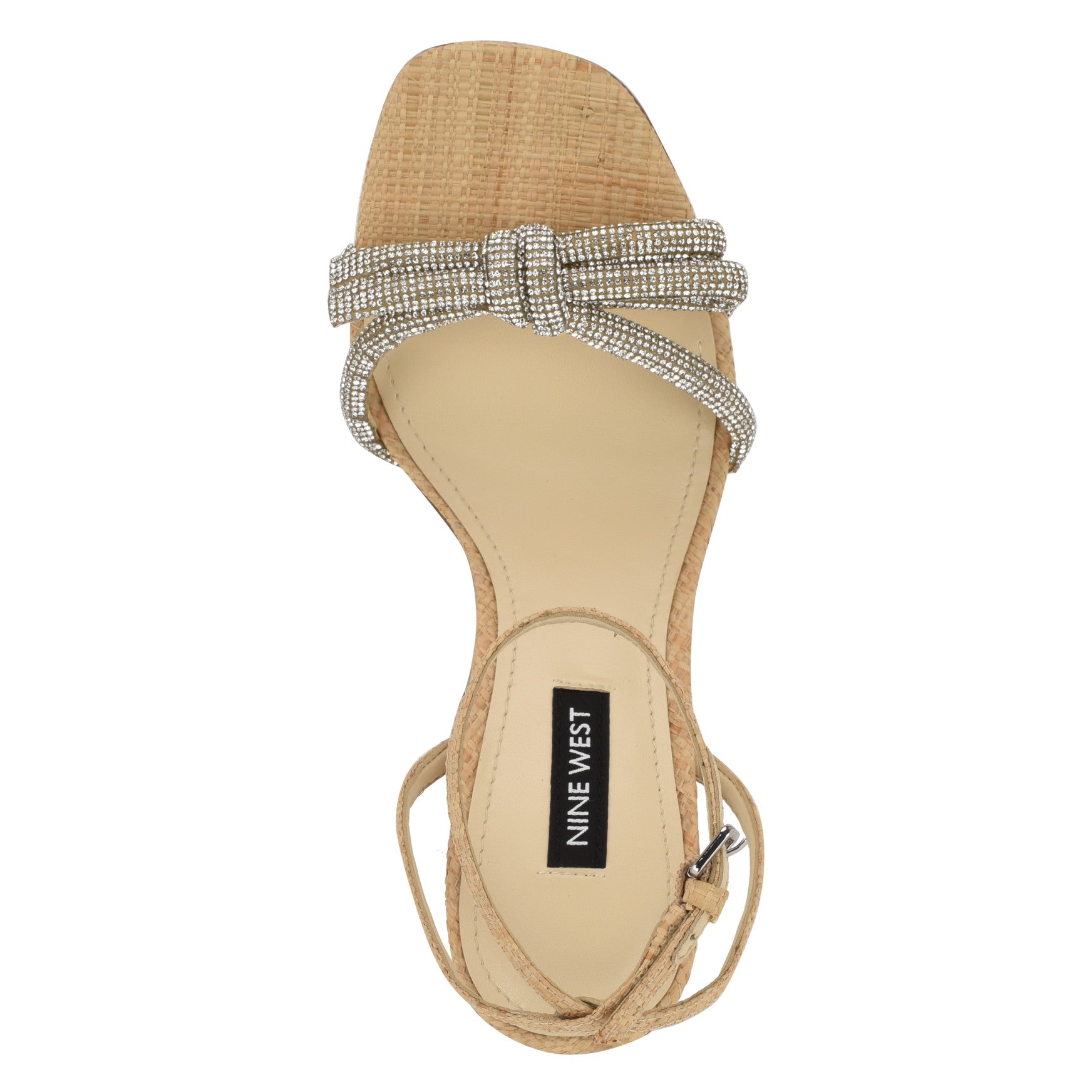 Ivid Rhinestone Bow Sandals - Image 3