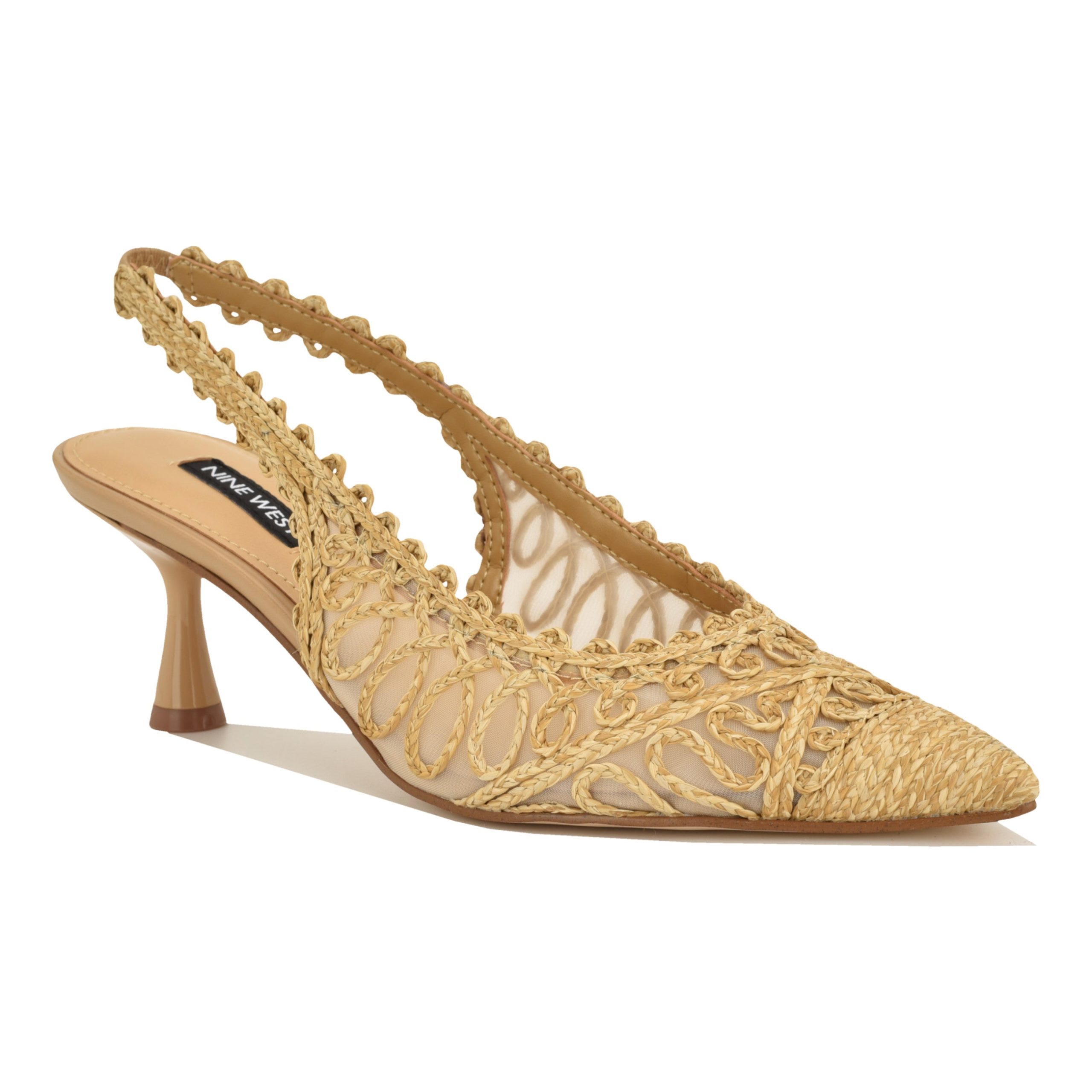 Romaine Woven Slingback Pumps - Image 2