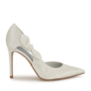 Fhalon Bow d'Orsay Pointy Toe Pumps
