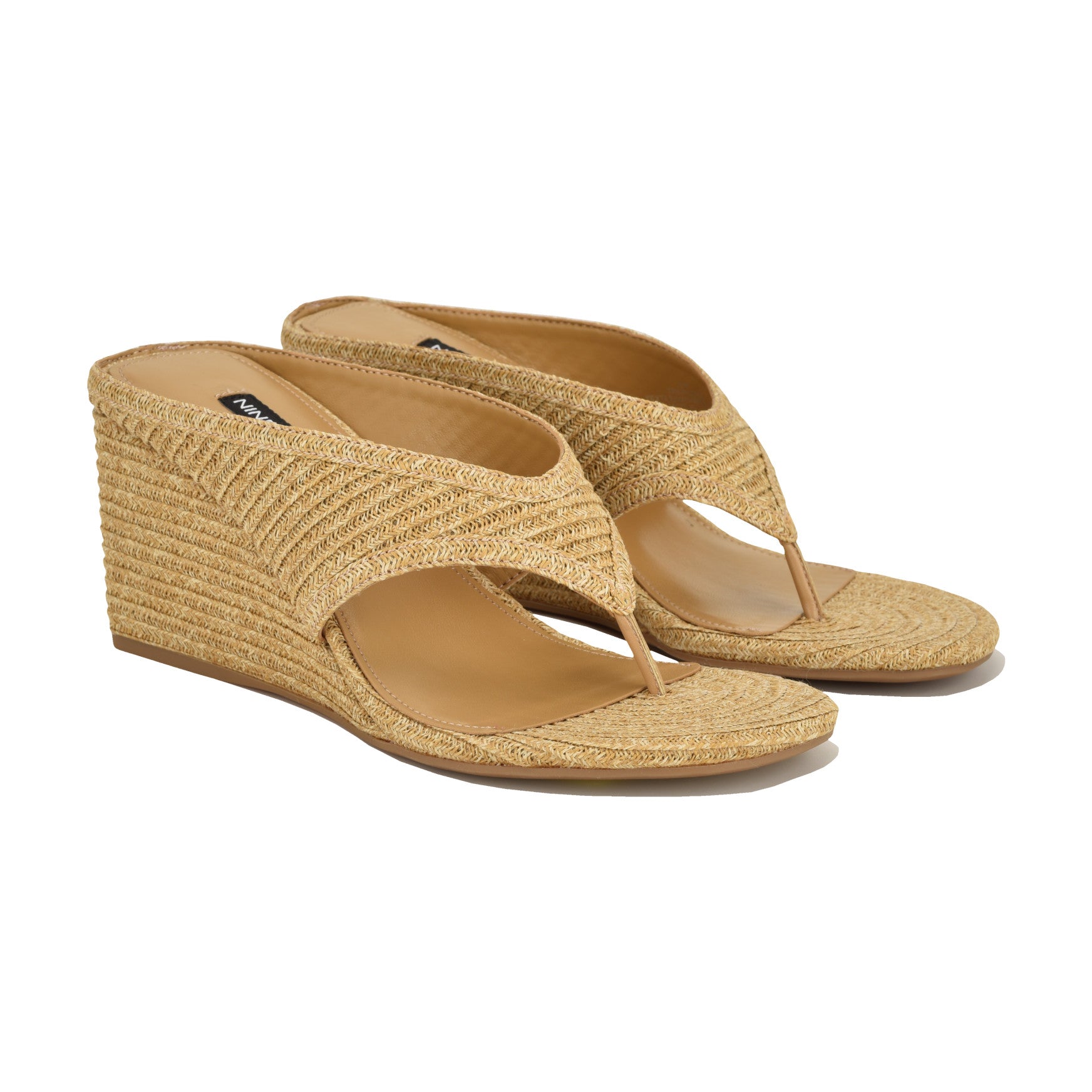 Jadde Thong Wedge Sandals - Image 2