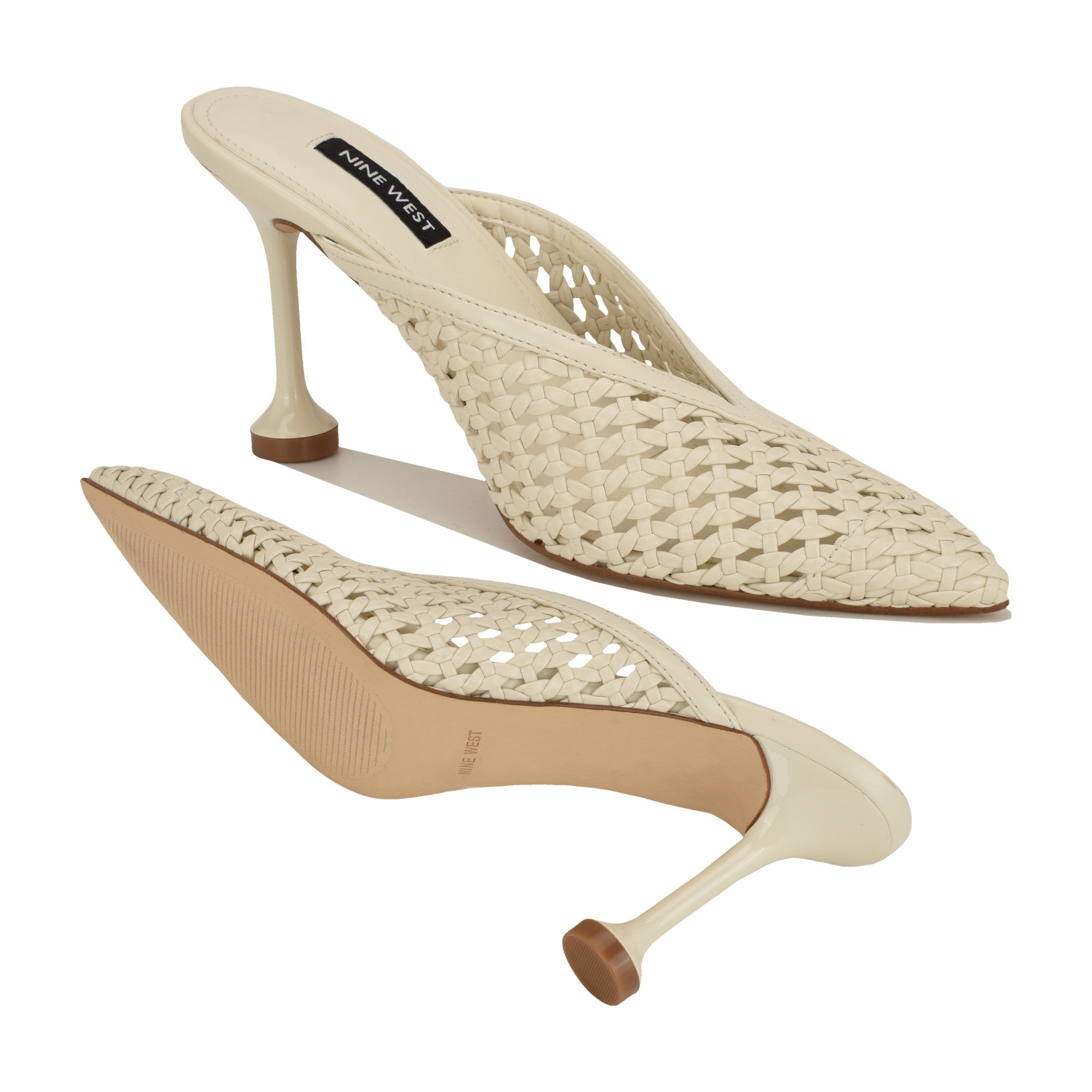 Grasso Woven Mule Pumps - Image 4