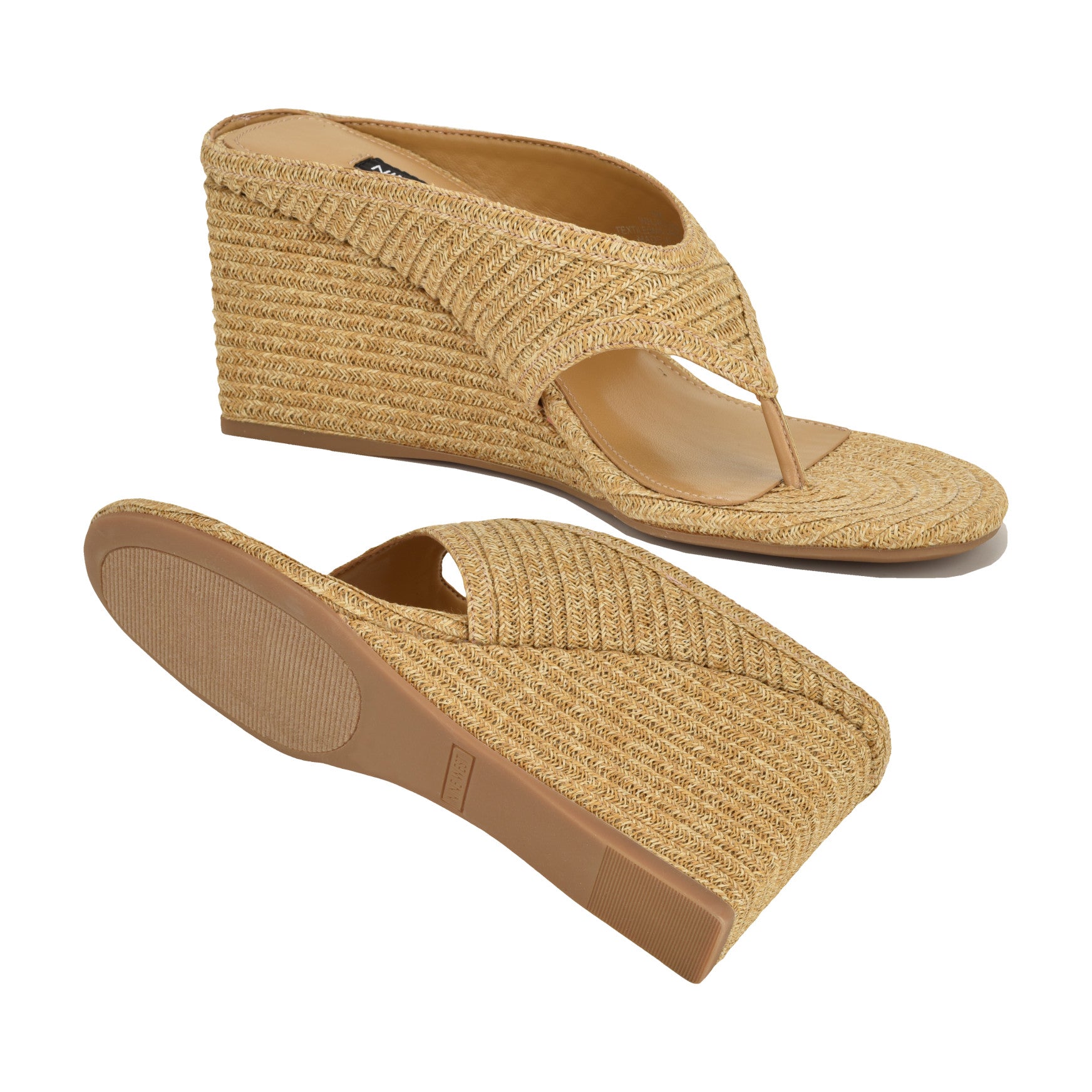 Jadde Thong Wedge Sandals - Image 4