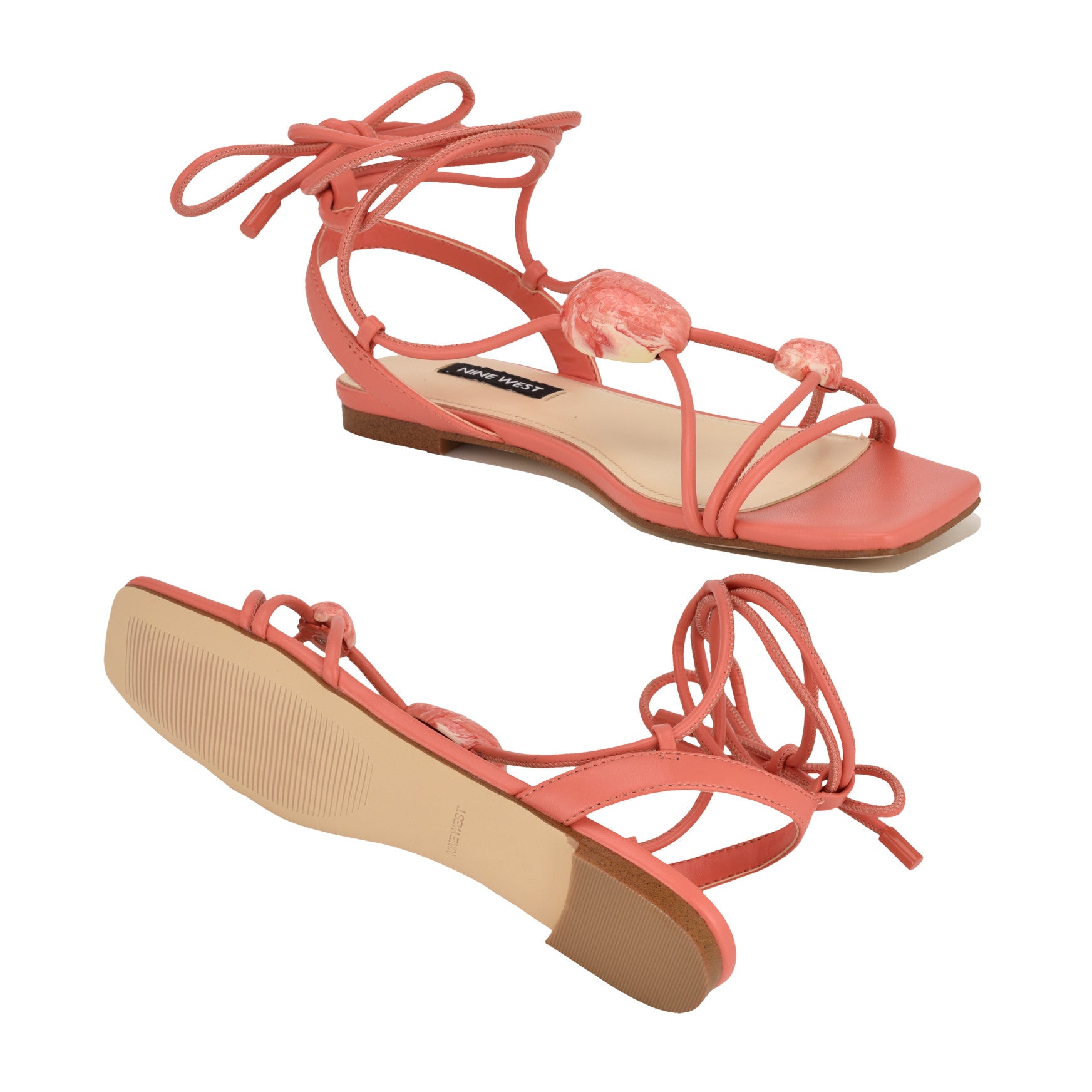 Niraa Ankle Wrap Flat Sandals - Image 4