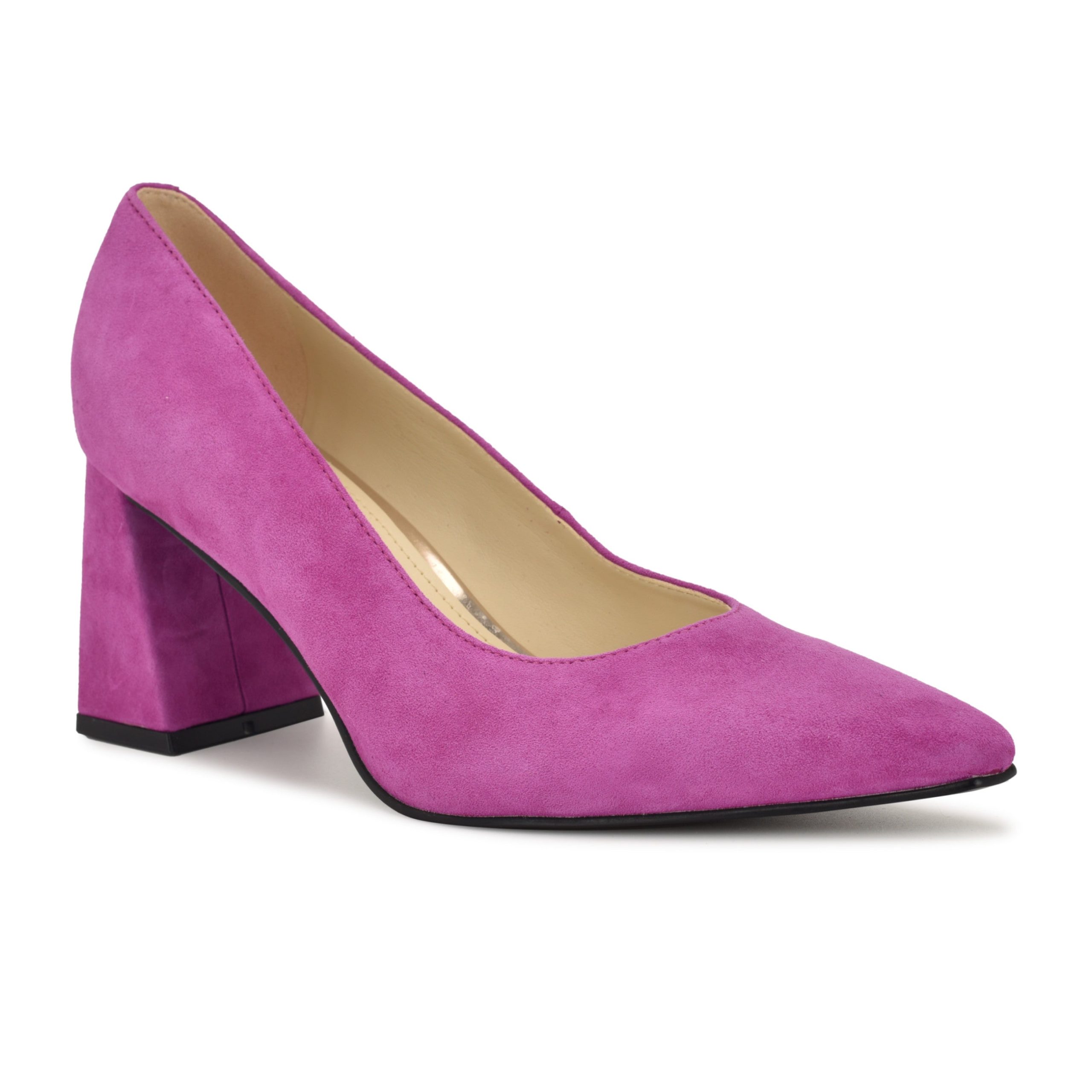 Monda Leather Block Heel Pumps - Image 2