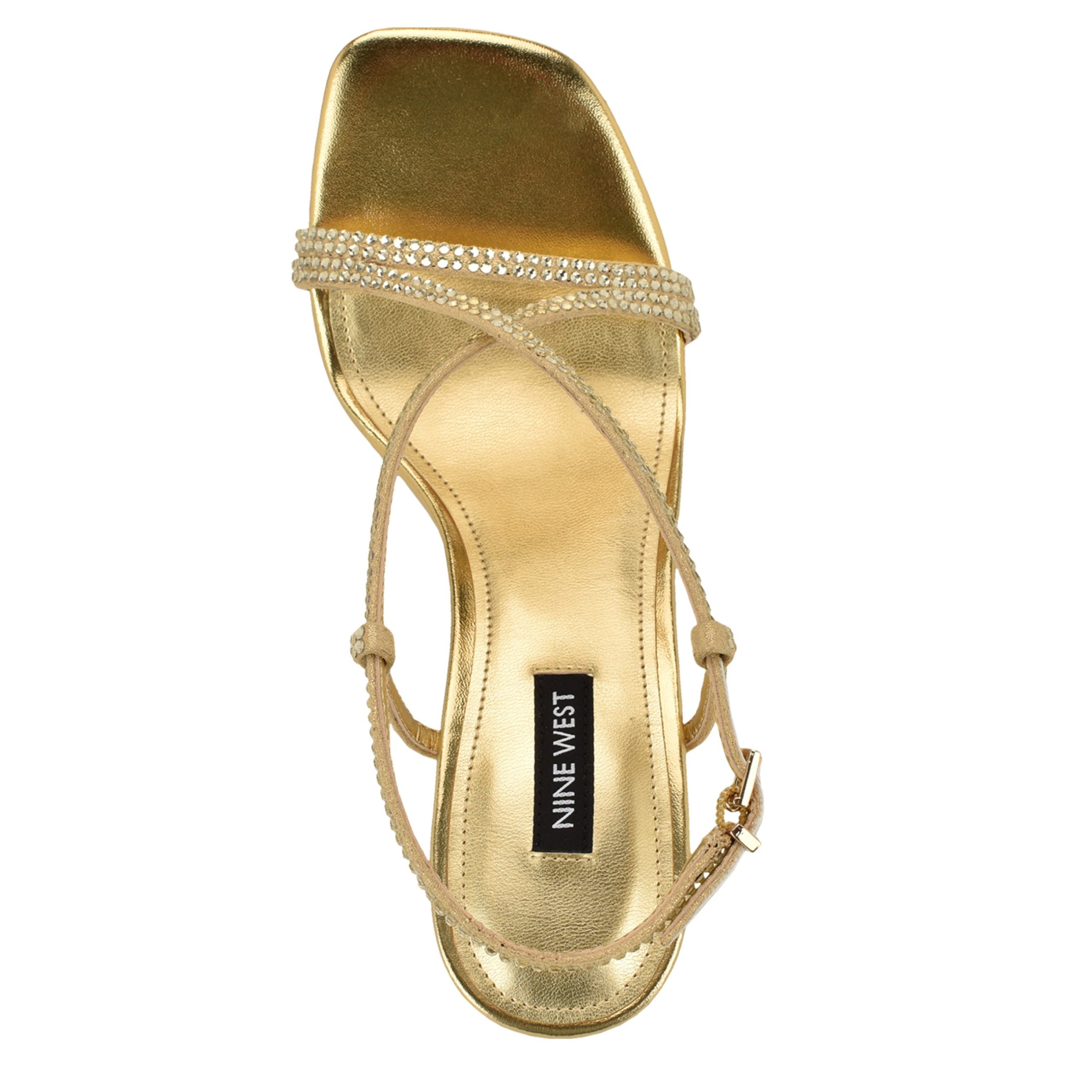 Vallan Strappy Rhinestone Sandals - Image 3