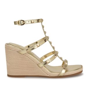 Sardis Studded Wedge Sandals