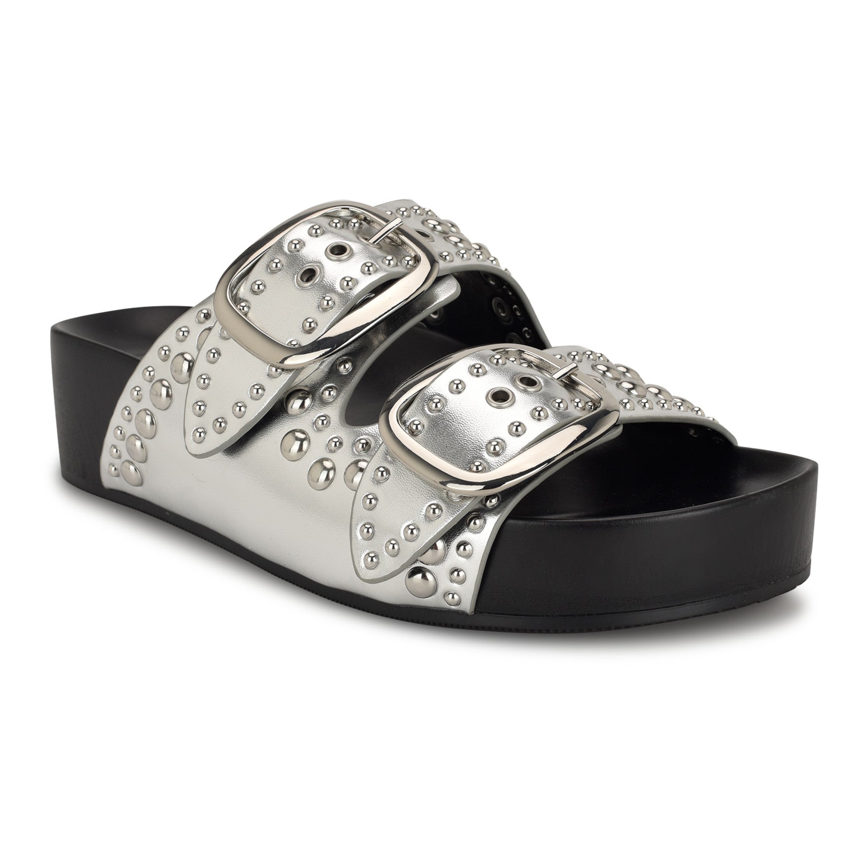 Flinne Studded Footbed Sandals - Image 2
