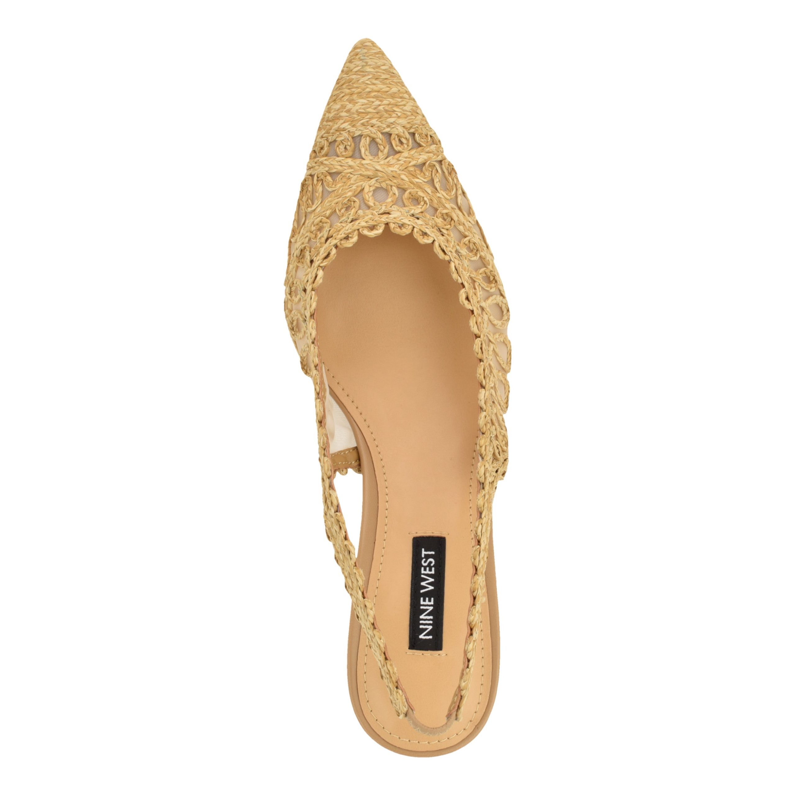 Romaine Woven Slingback Pumps - Image 3