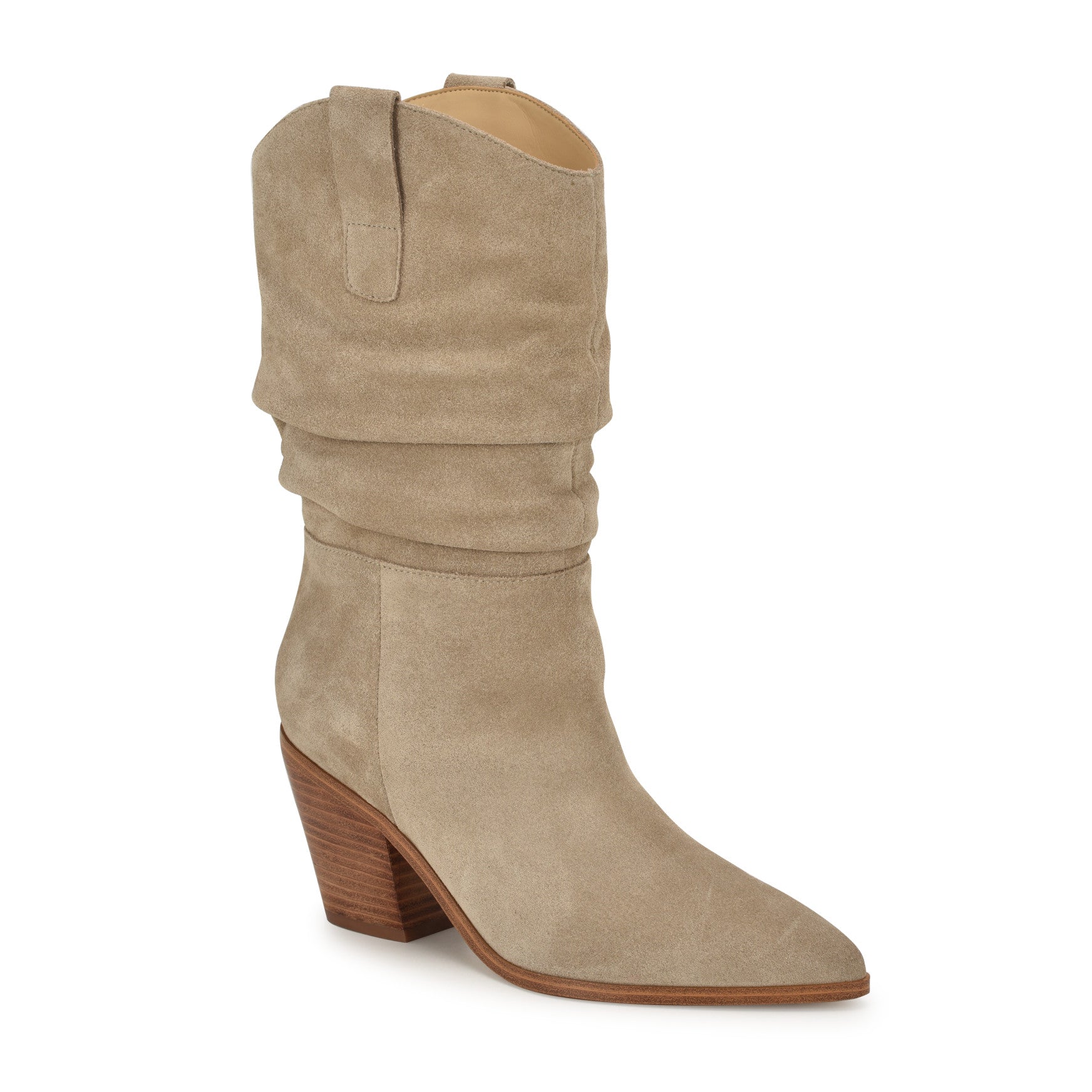 Kadon Leather Tailored Slouch Boots - Image 2