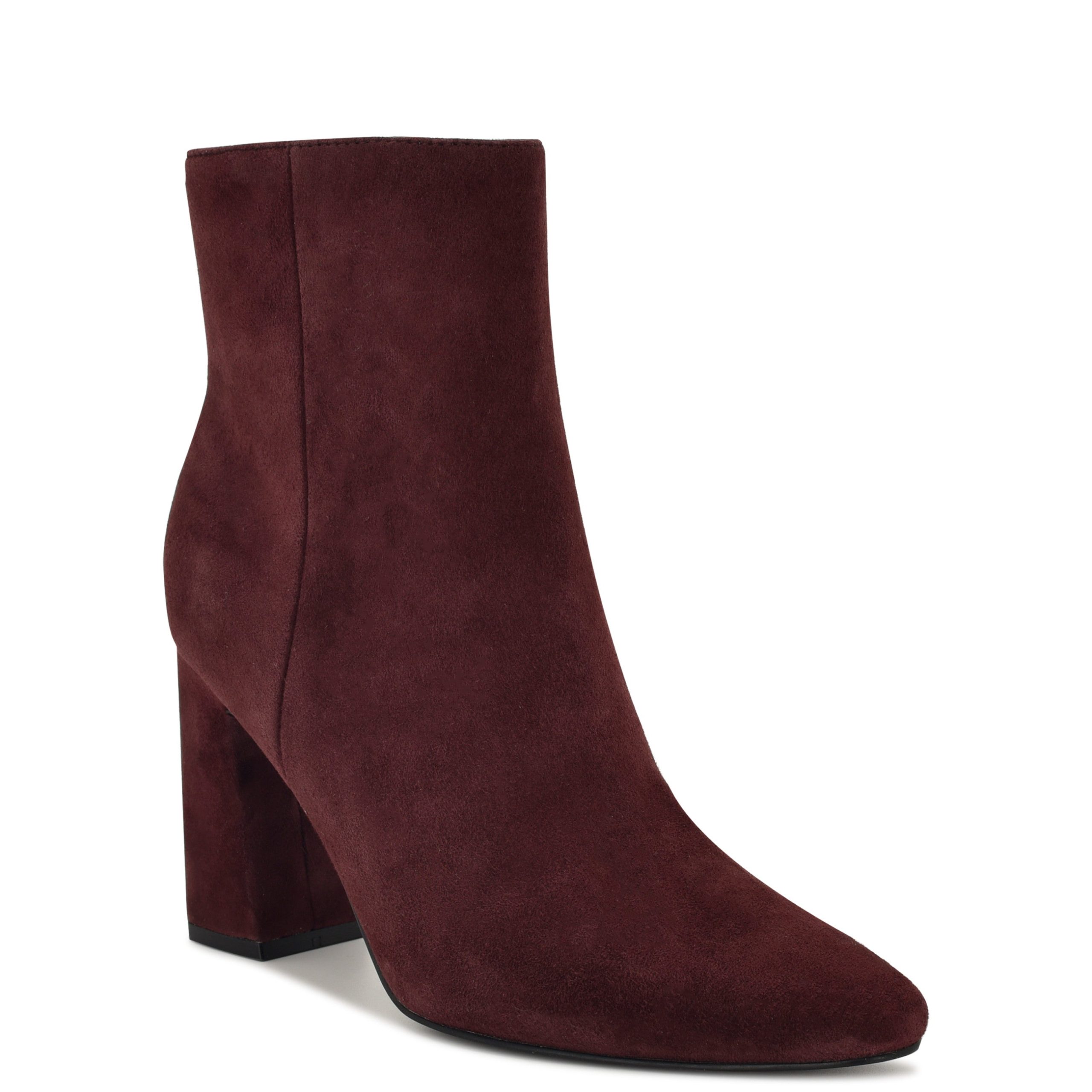 Reraye Block Heel Ankle Leather Booties - Image 2