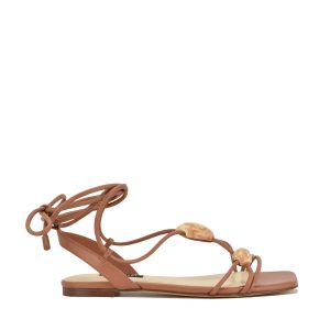 Niraa Ankle Wrap Flat Sandals