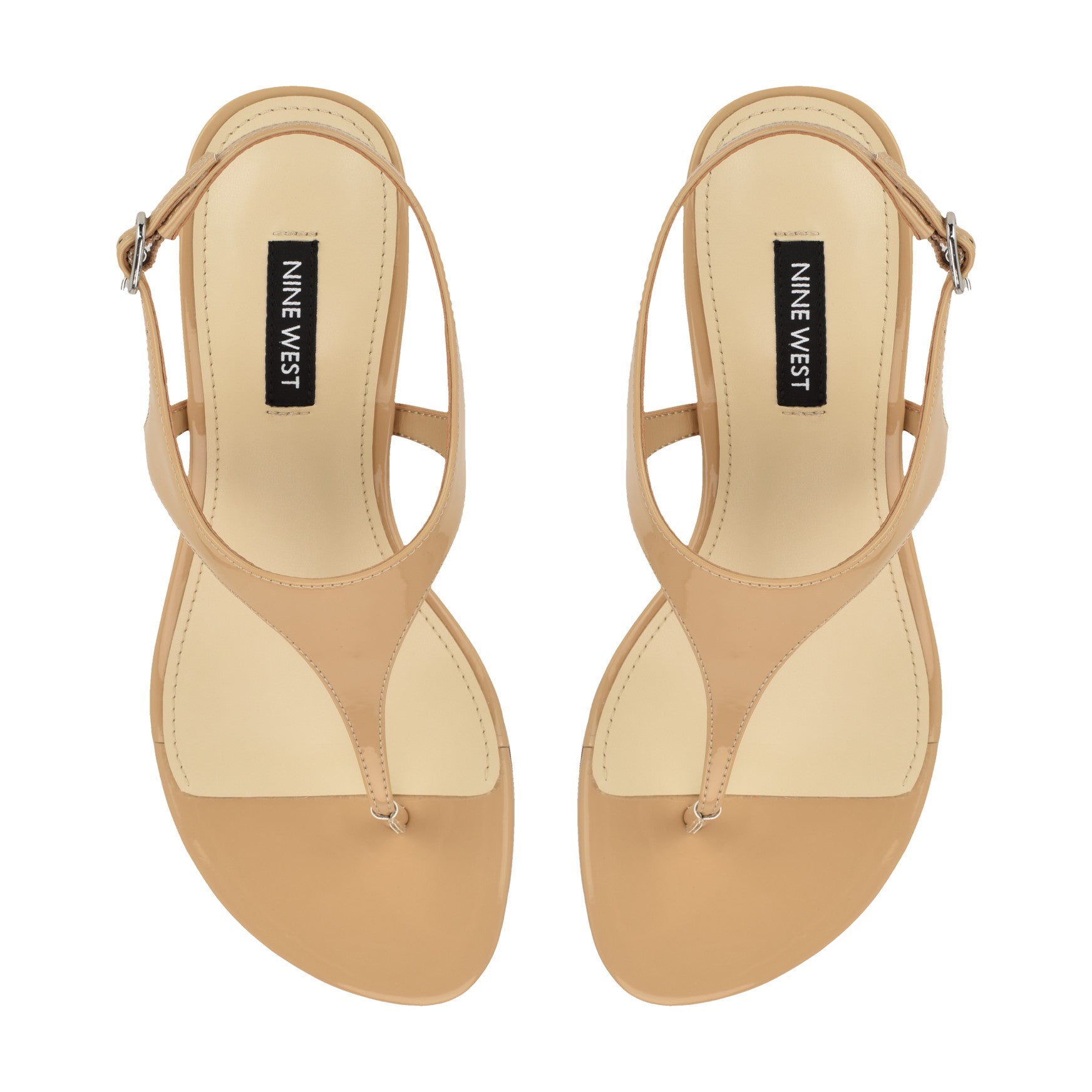 Noir Heeled Thong Sandals - Image 5