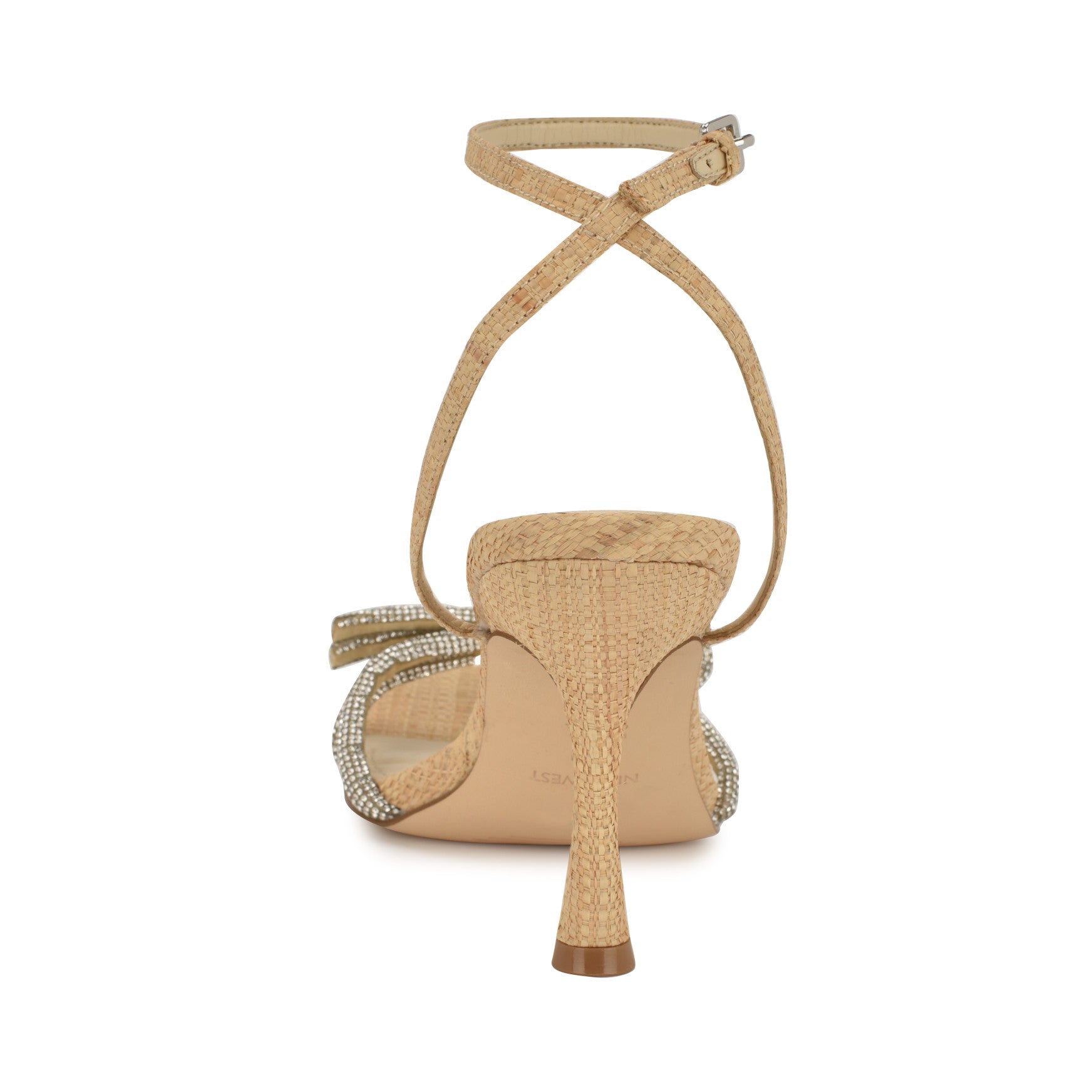 Ivid Rhinestone Bow Sandals - Image 4