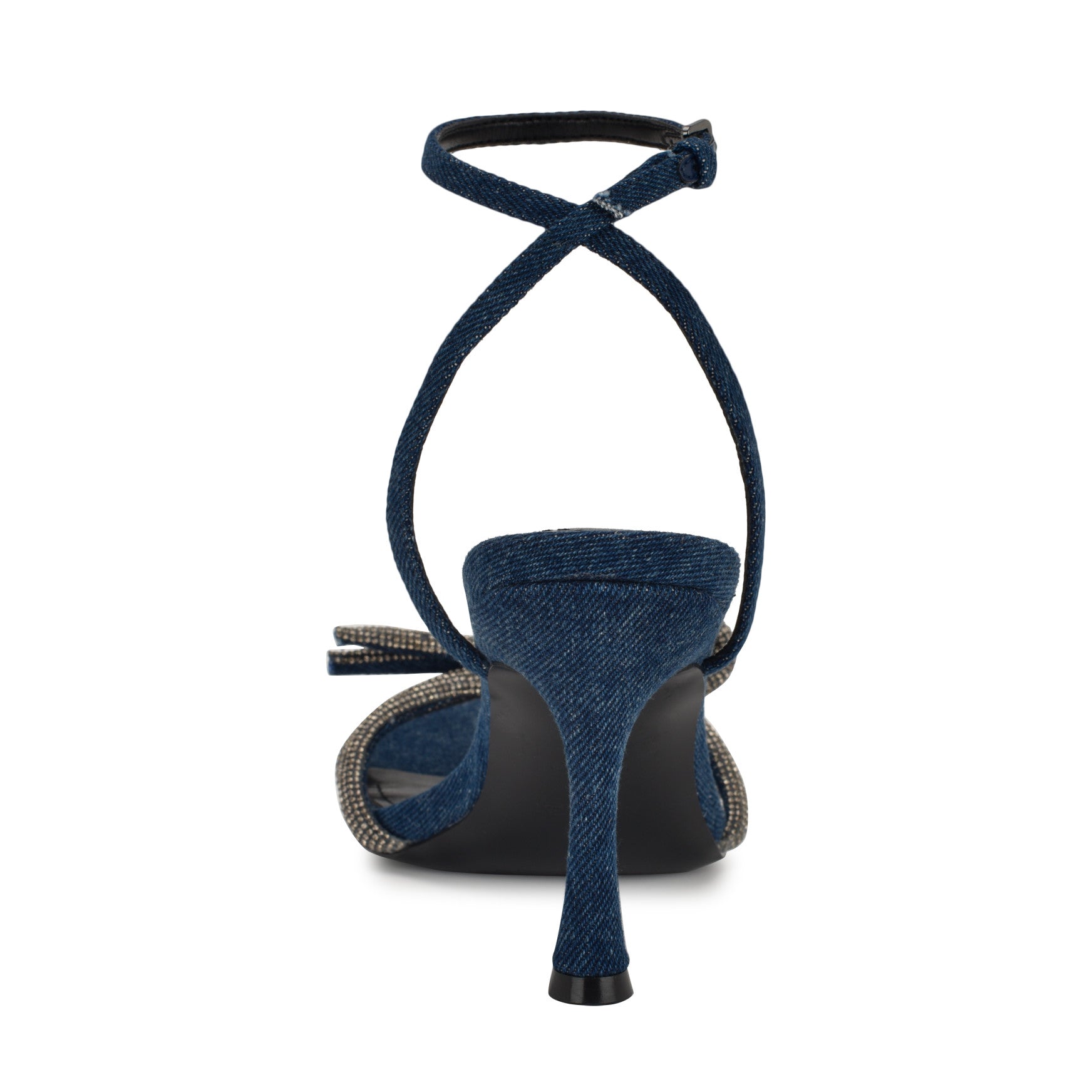 Ivid Rhinestone Bow Sandals - Image 4