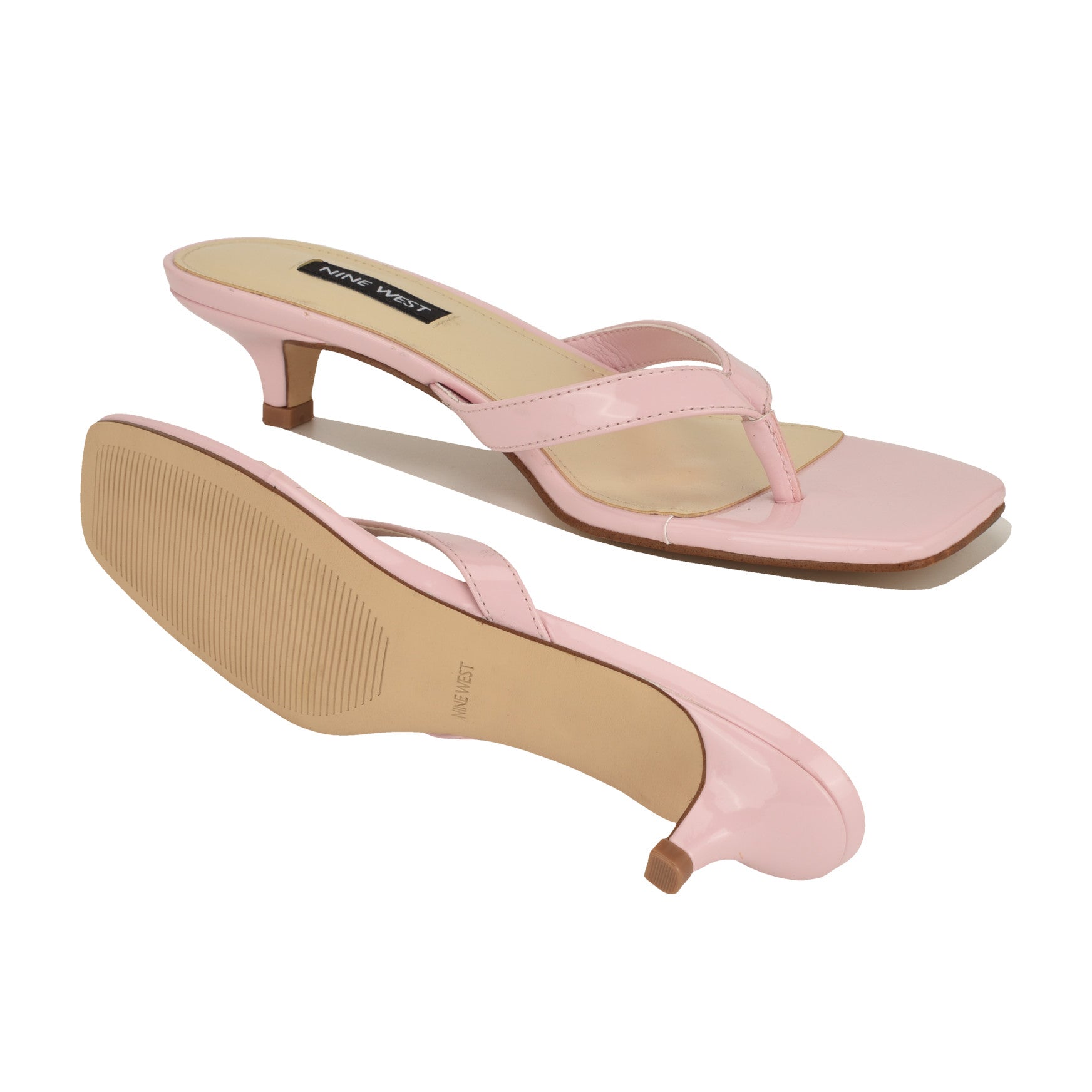 Cassa Thong Kitten Heel Sandals - Image 4