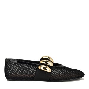 Dorra Mesh Mary Jane Ballet Flats