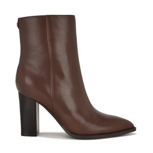 Tessay 9x9 Block Heel Leather Booties