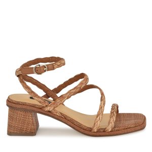 Emolly Raffia Block Heel Sandals