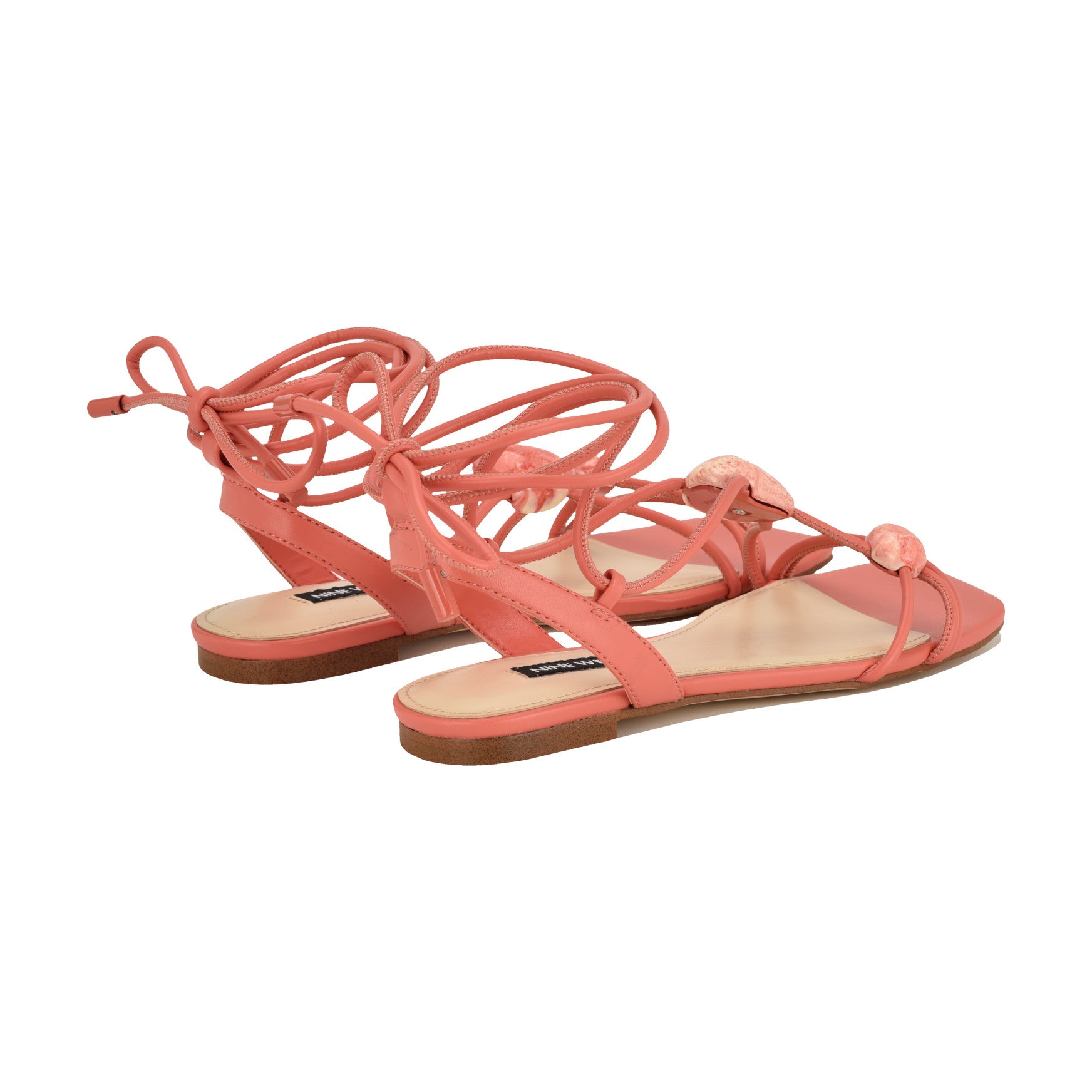 Niraa Ankle Wrap Flat Sandals - Image 3