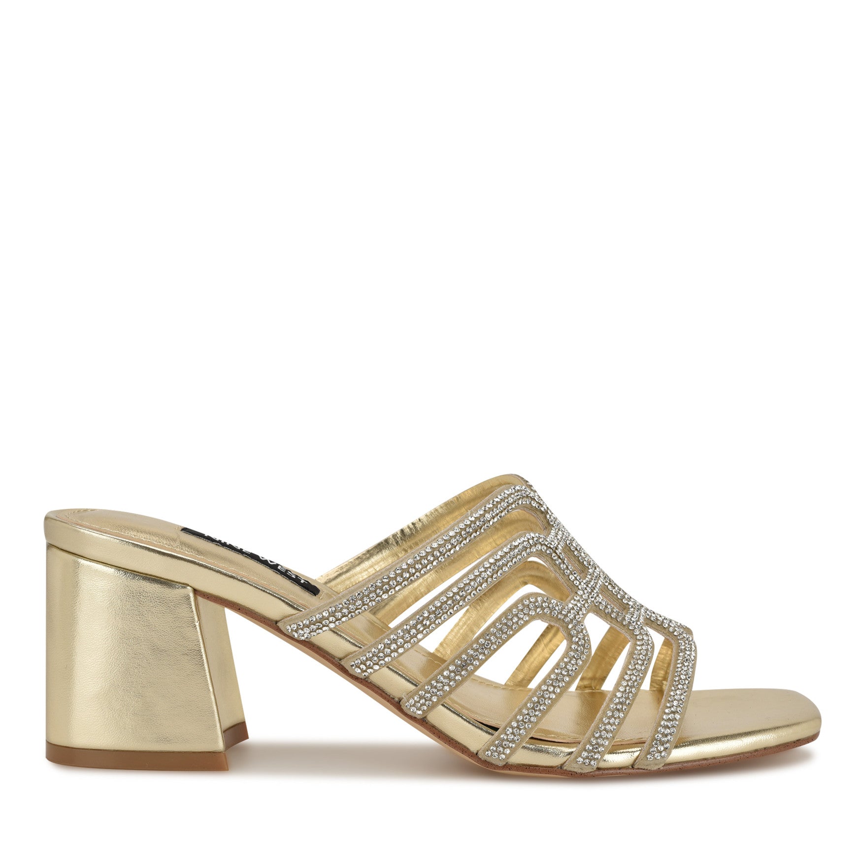 Grassa Block Heel Embellished Sandals