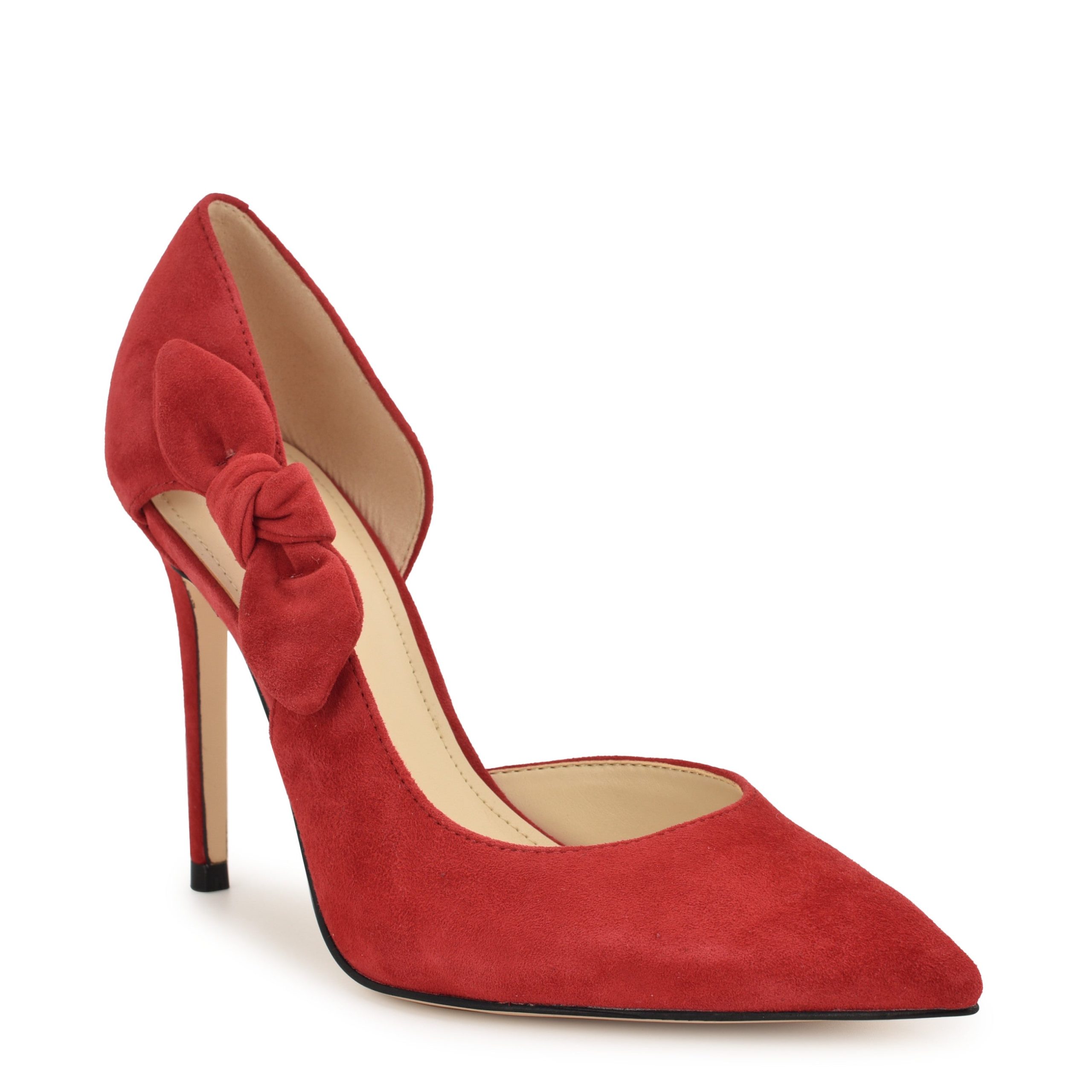 Fhalon Bow d'Orsay Pointy Toe Pumps - Image 2