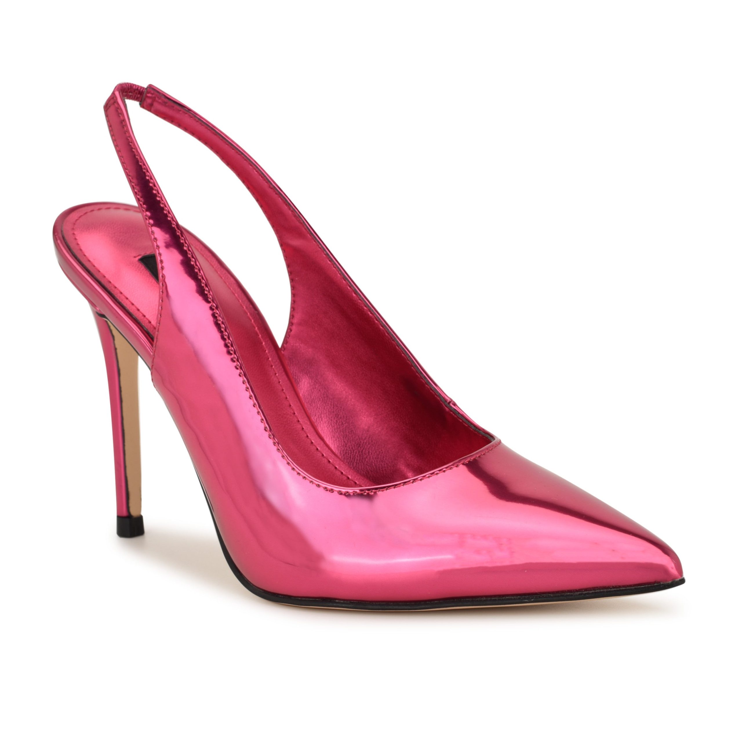 Feather Pointy Toe Slingback Pumps - Image 2