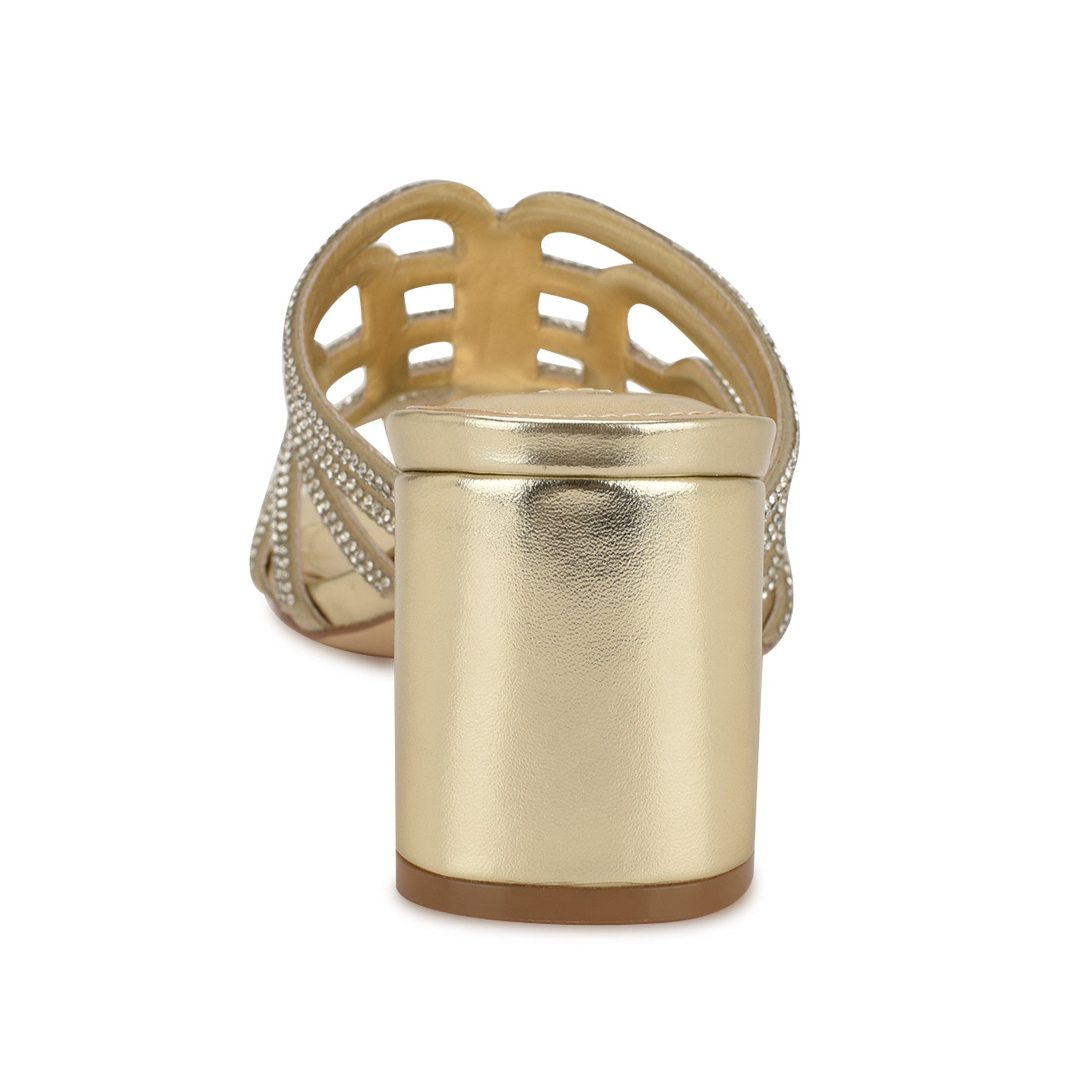 Grassa Block Heel Embellished Sandals - Image 4