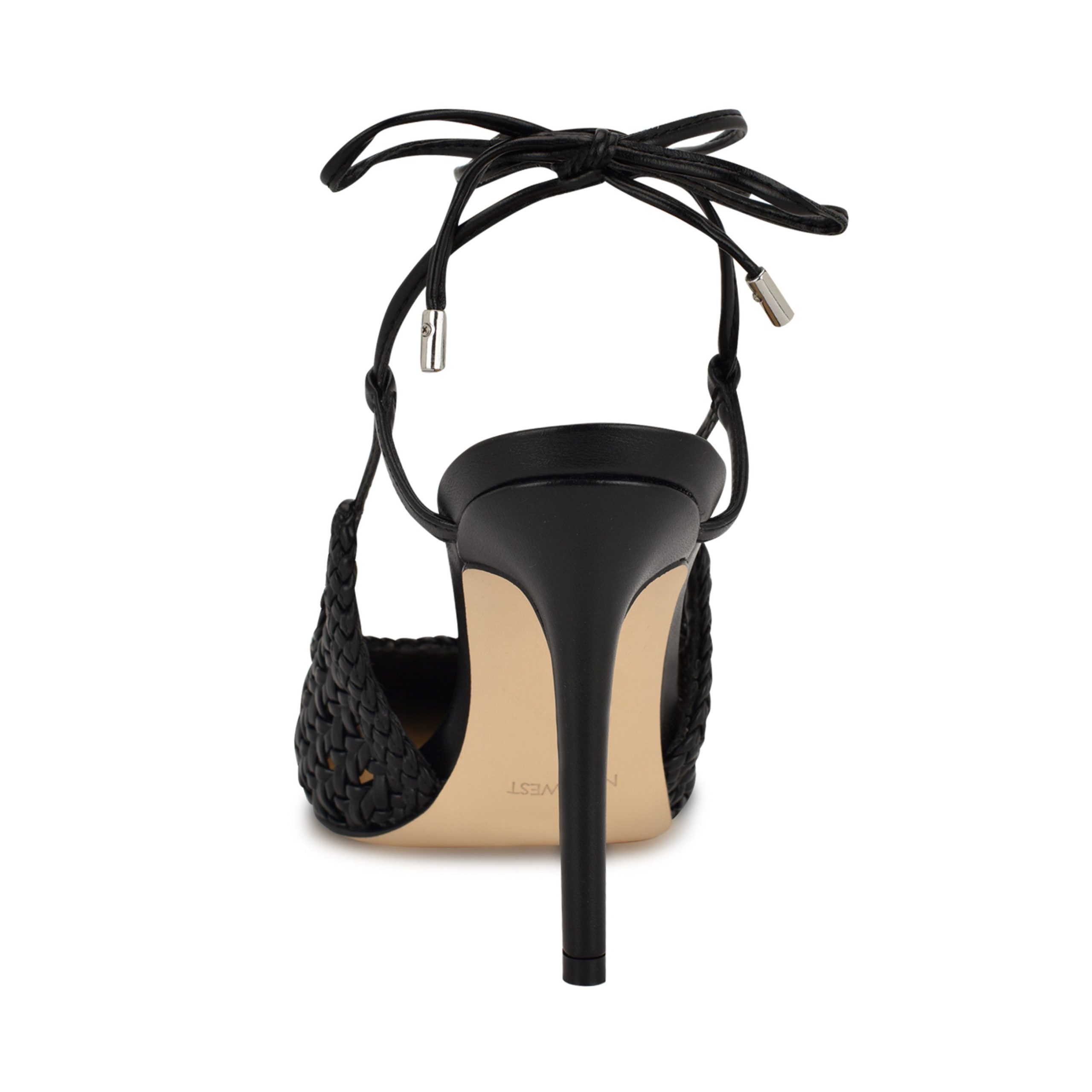 Fessla Woven Ankle Wrap Pumps - Image 4