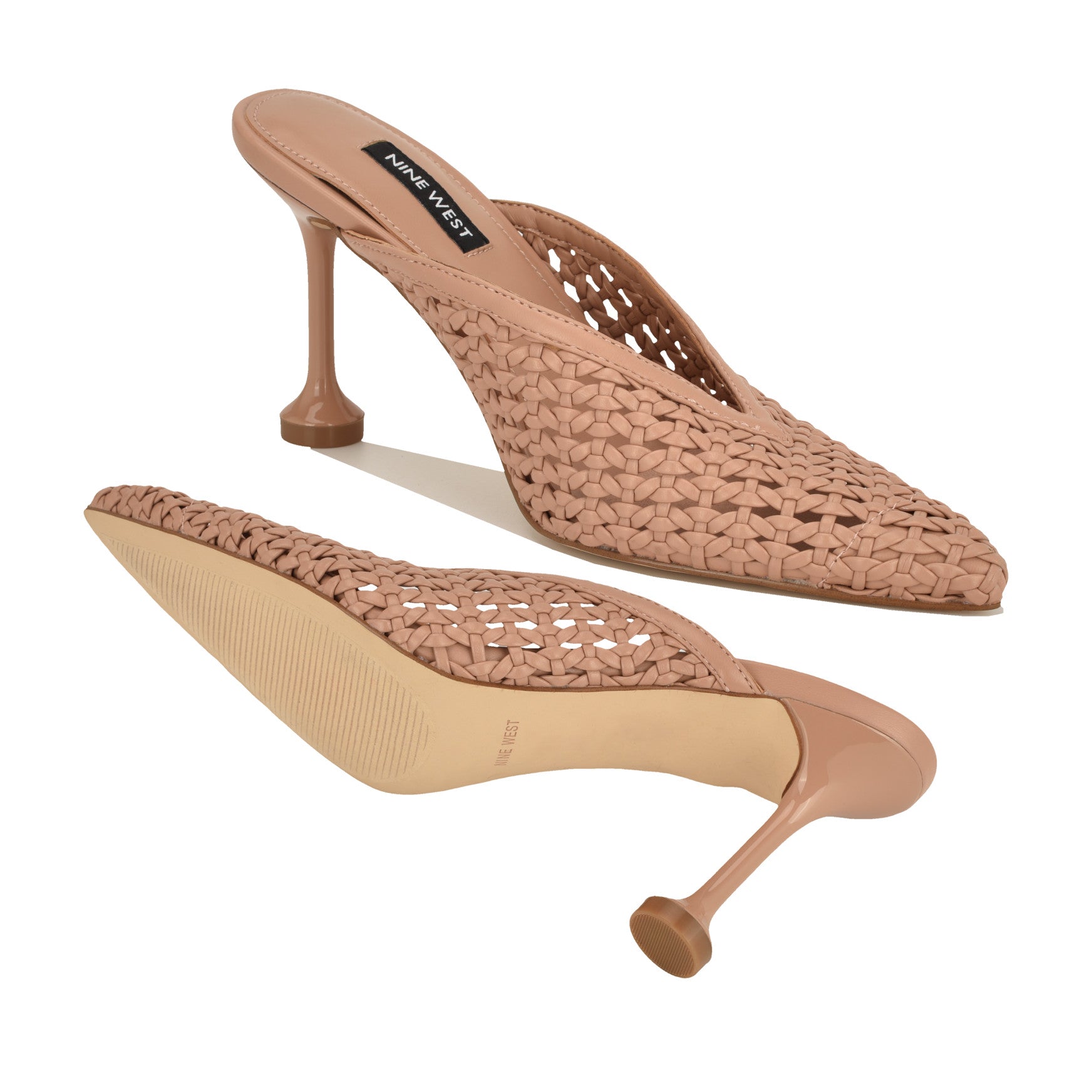 Grasso Woven Mule Pumps - Image 4